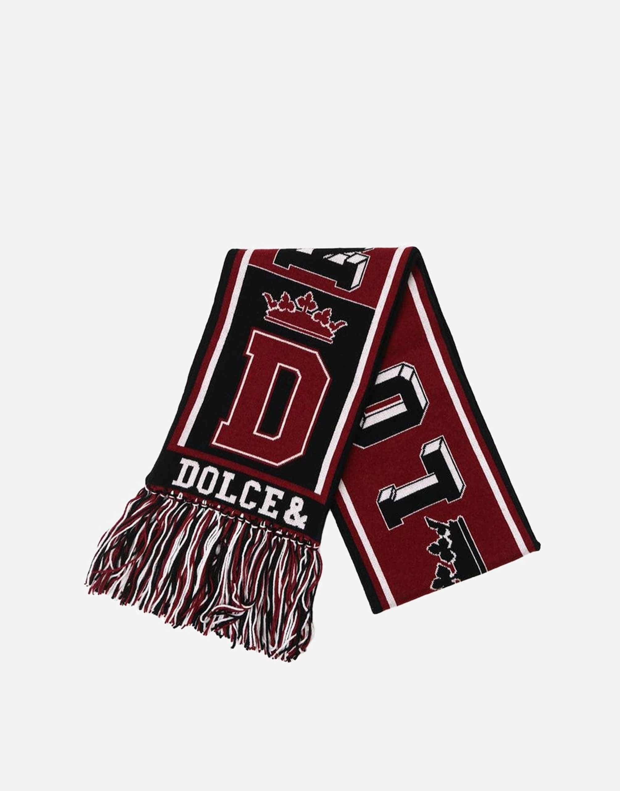 Dolce & Gabbana Royal Printed Knit Scarf