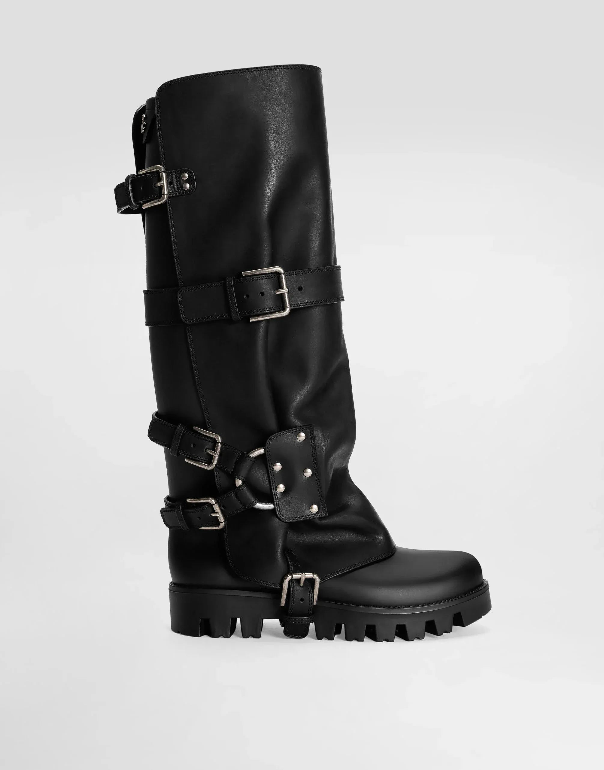 Dolce & Gabbana Rubber And Leather Boots