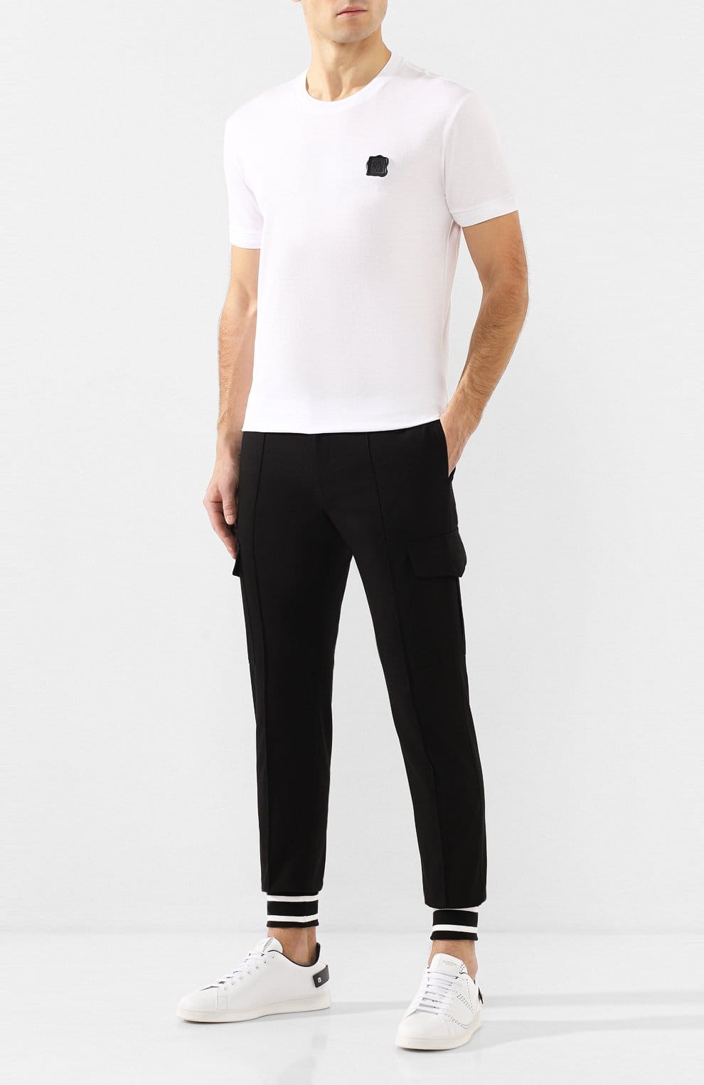 T-Shirt avec Patch Logo en Caoutchouc - alternate view