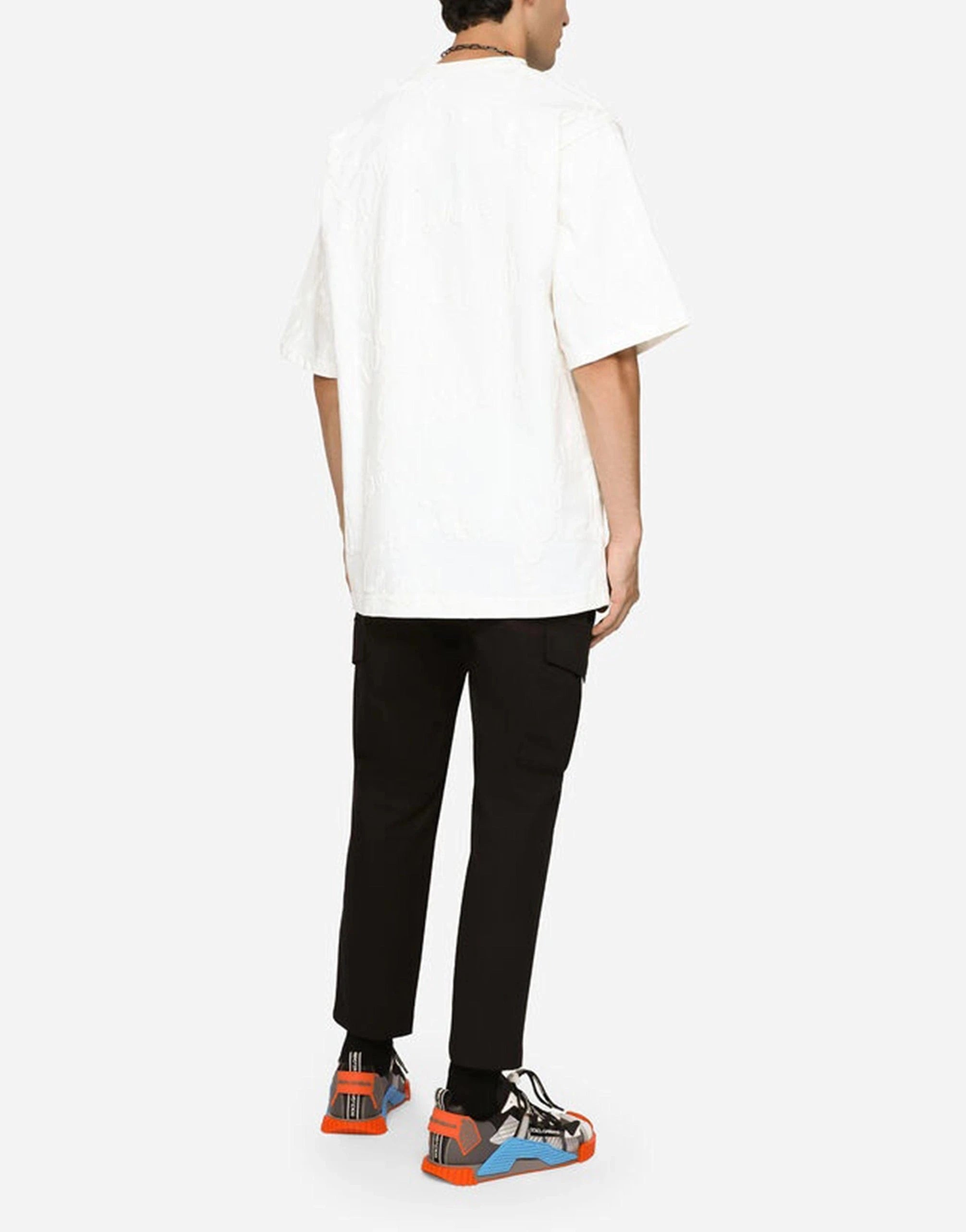 Dolce & Gabbana Rubberized DG Logo Cotton T-Shirt
