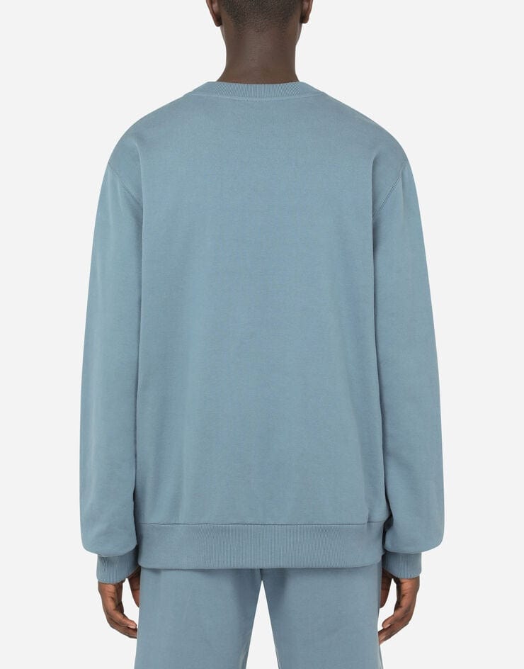 Dolce & Gabbana Rubberized Patch Jersey Sweatshirt