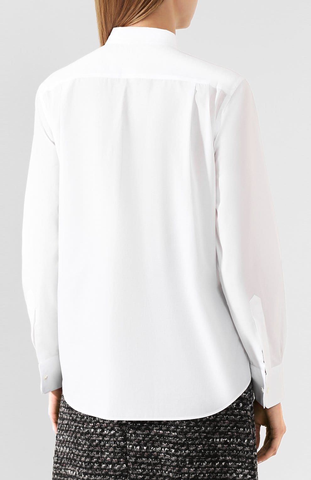 Dolce & Gabbana Dolce & Gabbana Ruffle Bow Silk Blouse