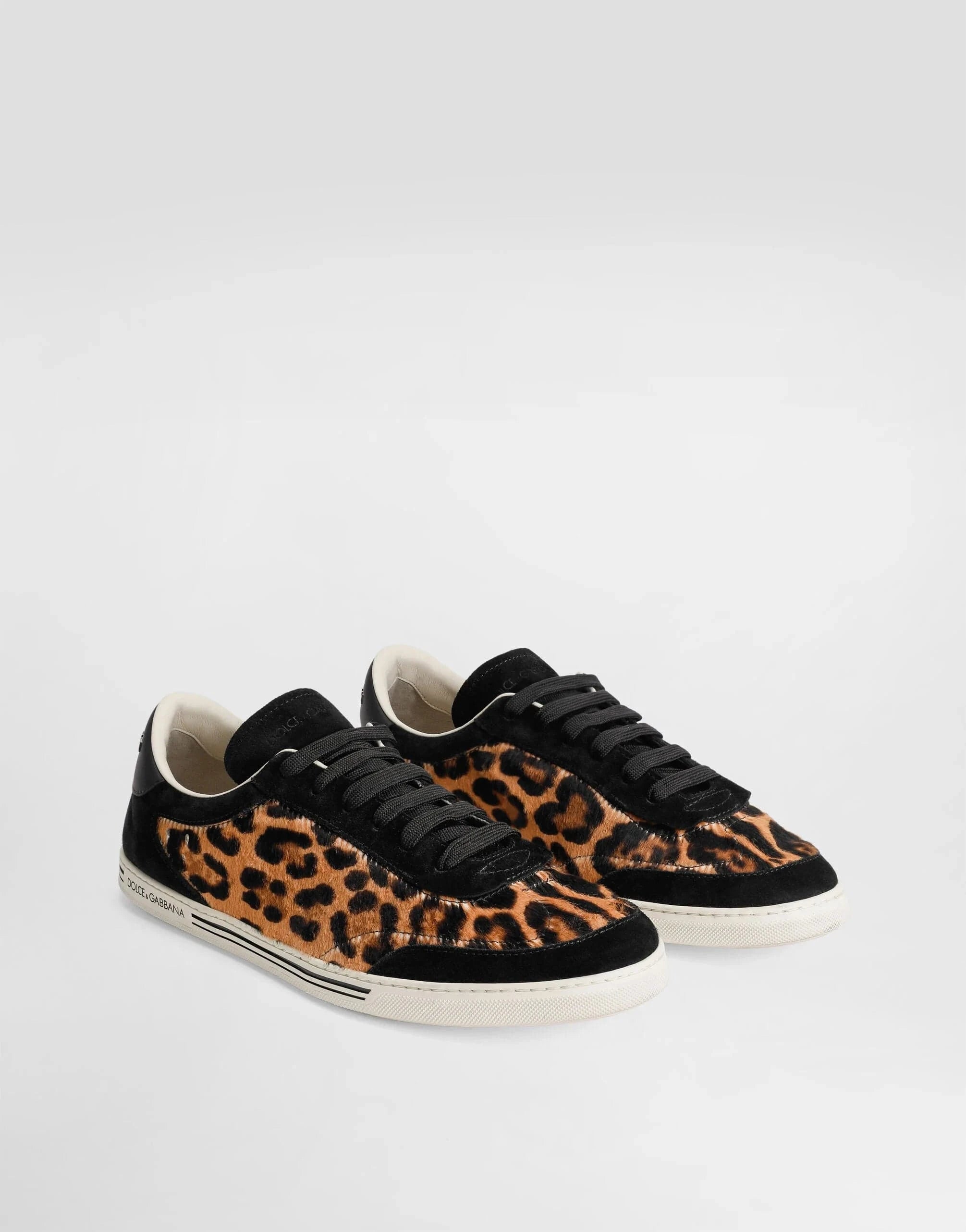 Dolce & Gabbana Saint Tropez Leopard-Print Sneakers