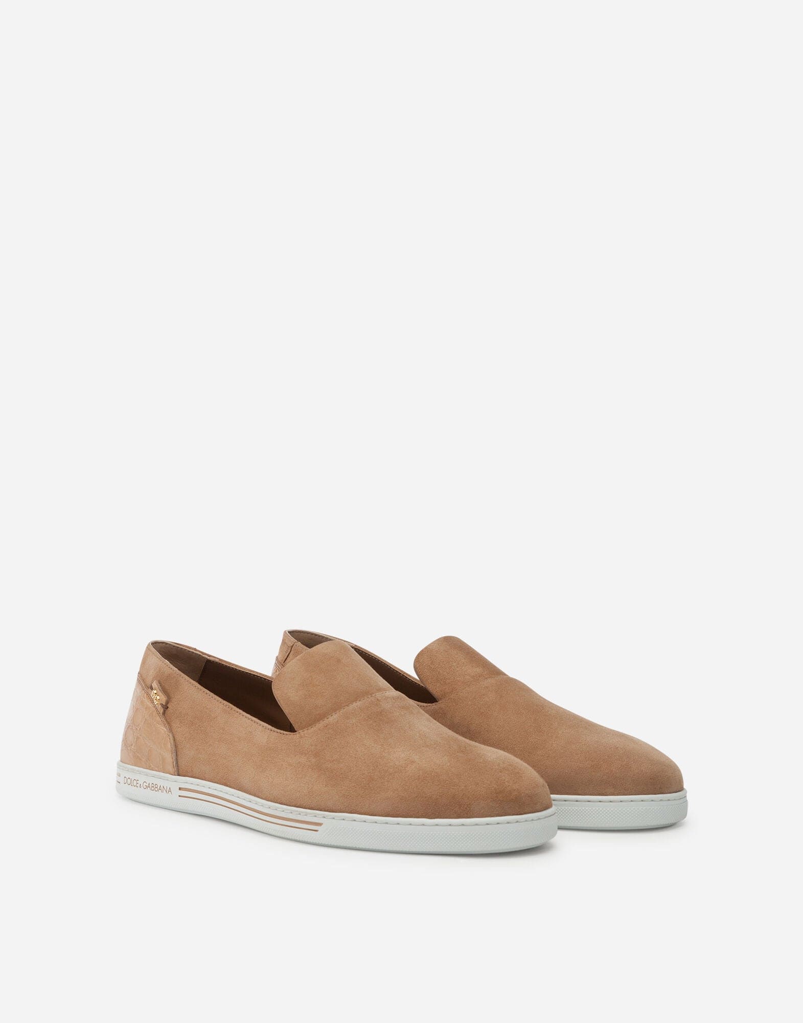 Dolce & Gabbana Saint Tropez Suede Slippers