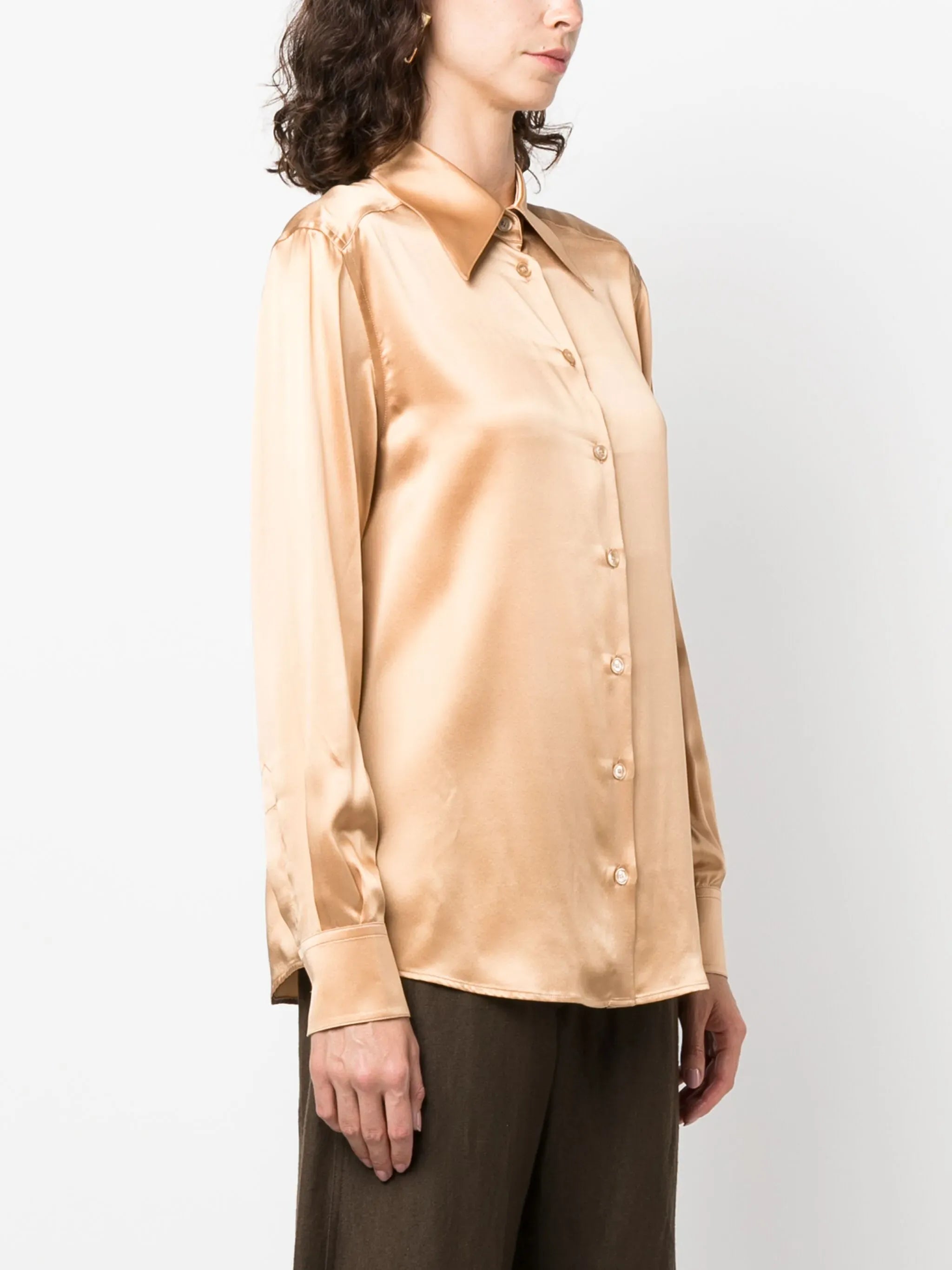 Dolce & Gabbana Satin-Finish Silk Shirt