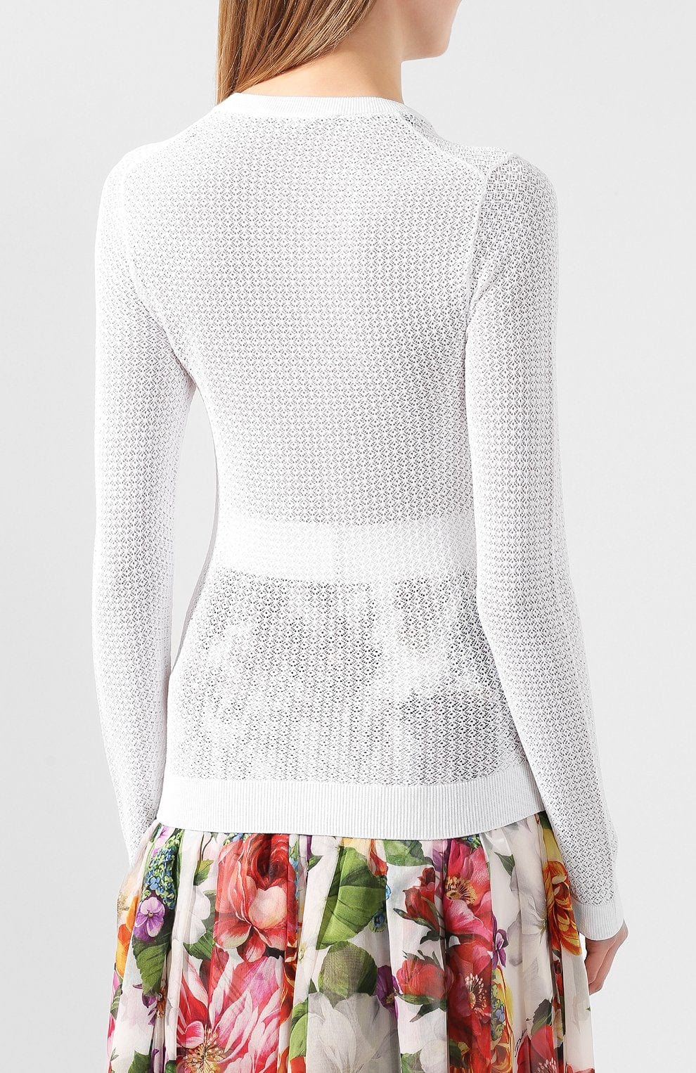 Dolce & Gabbana Semi-Sheer Lace Sweater