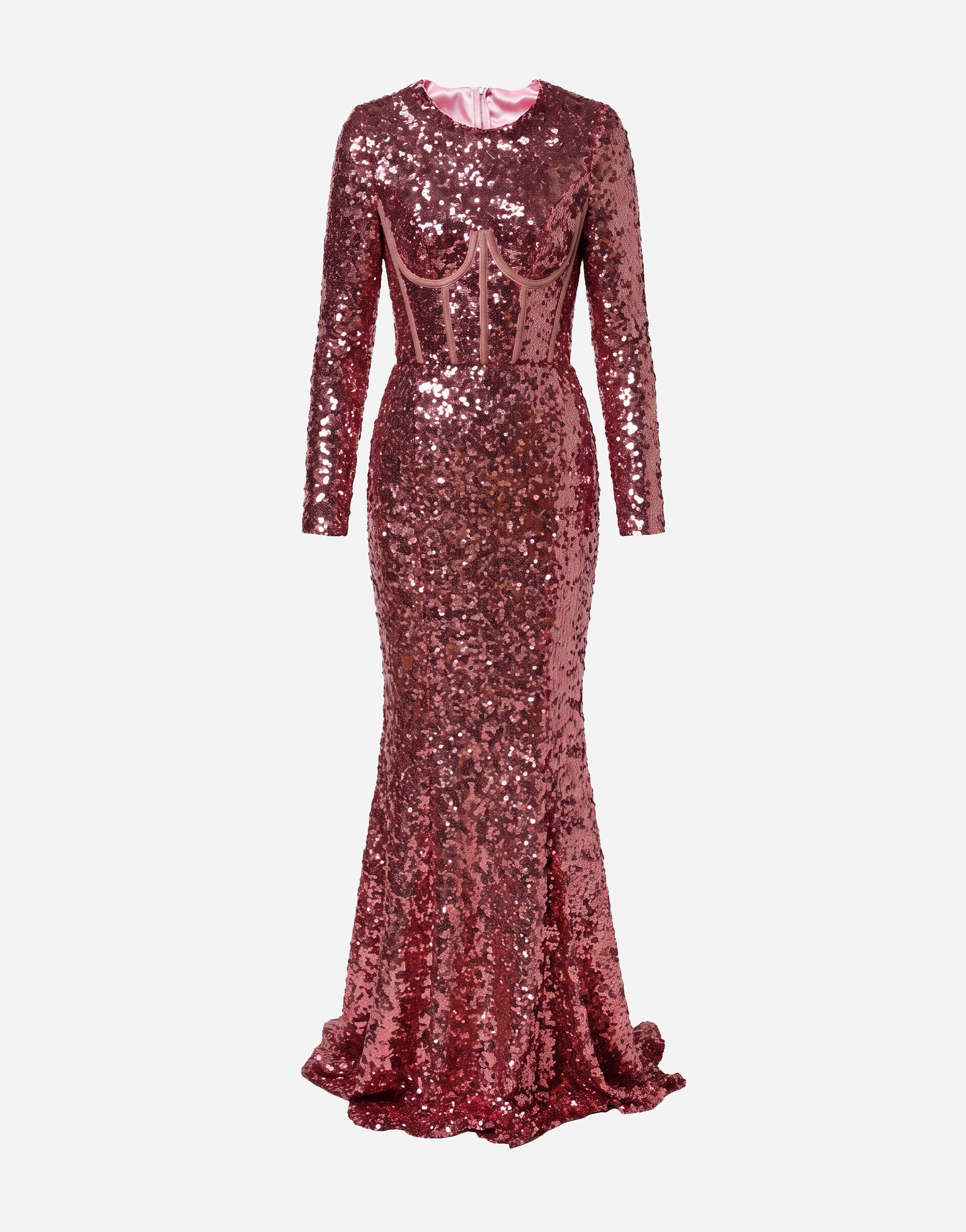 Dolce & Gabbana Sequin Corset Mermaid Evening Gown