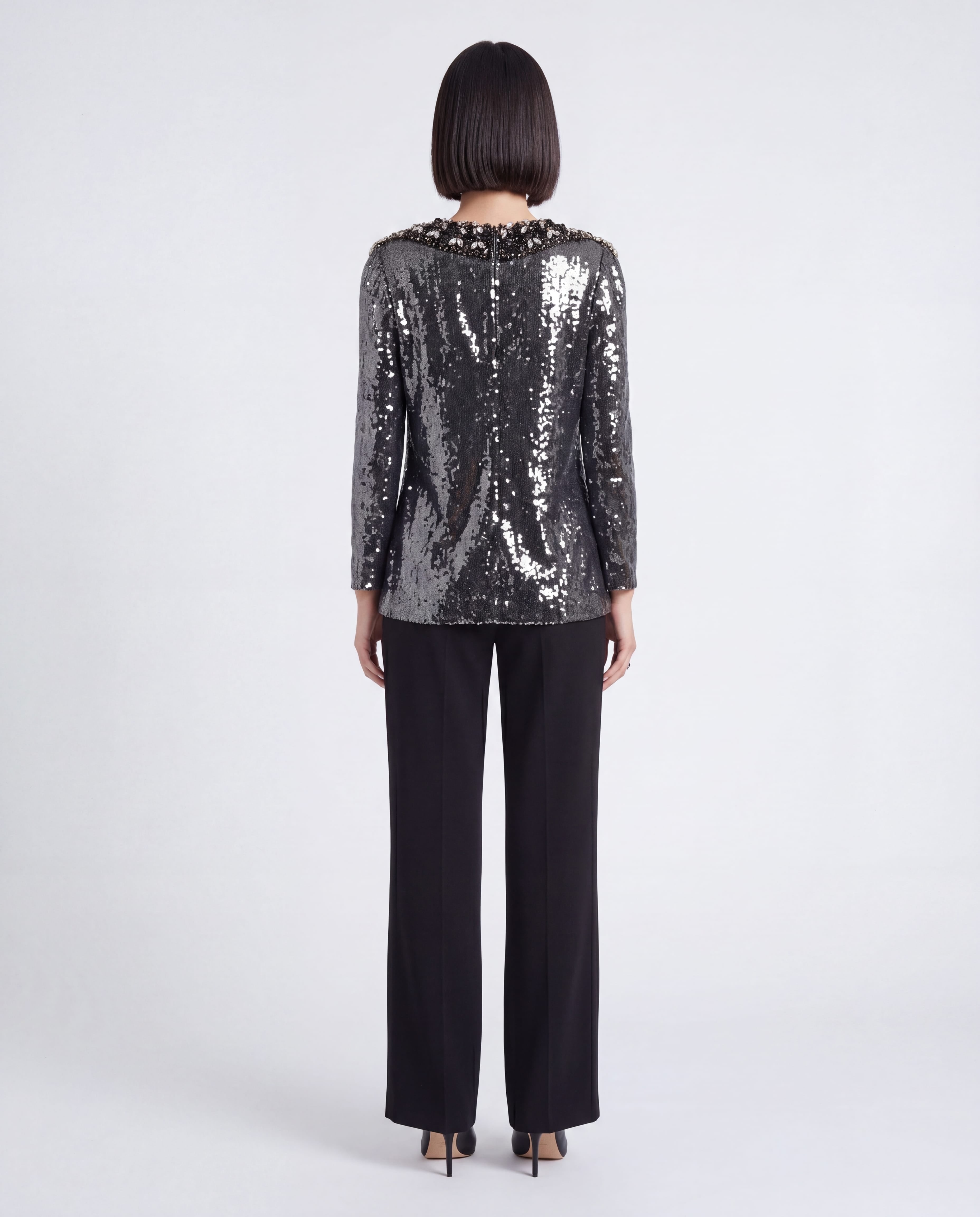 Dolce & Gabbana Dolce & Gabbana Sequin Embellished Long Sleeve Top