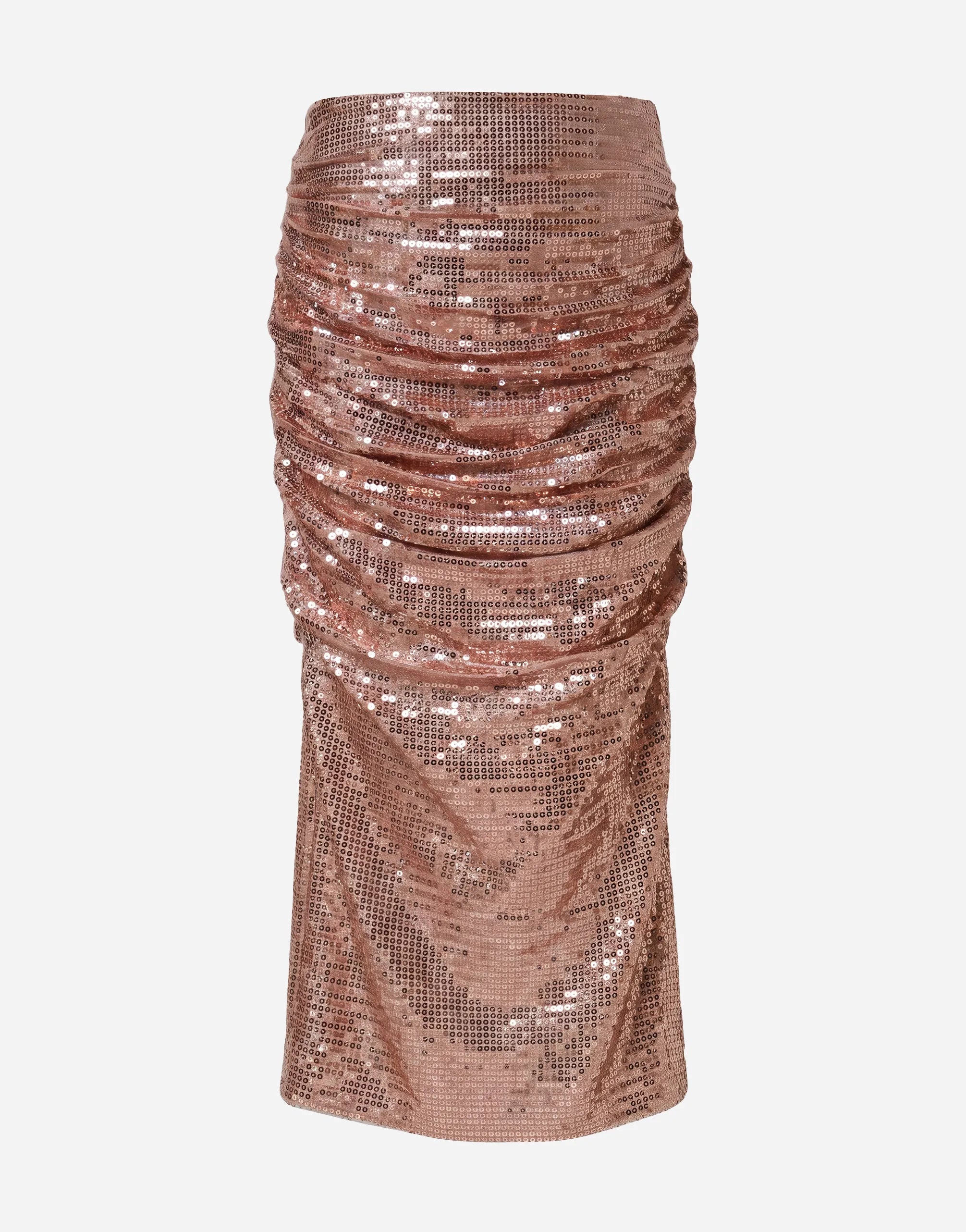 Dolce & Gabbana Dolce & Gabbana Sequin Ruched Midi Skirt