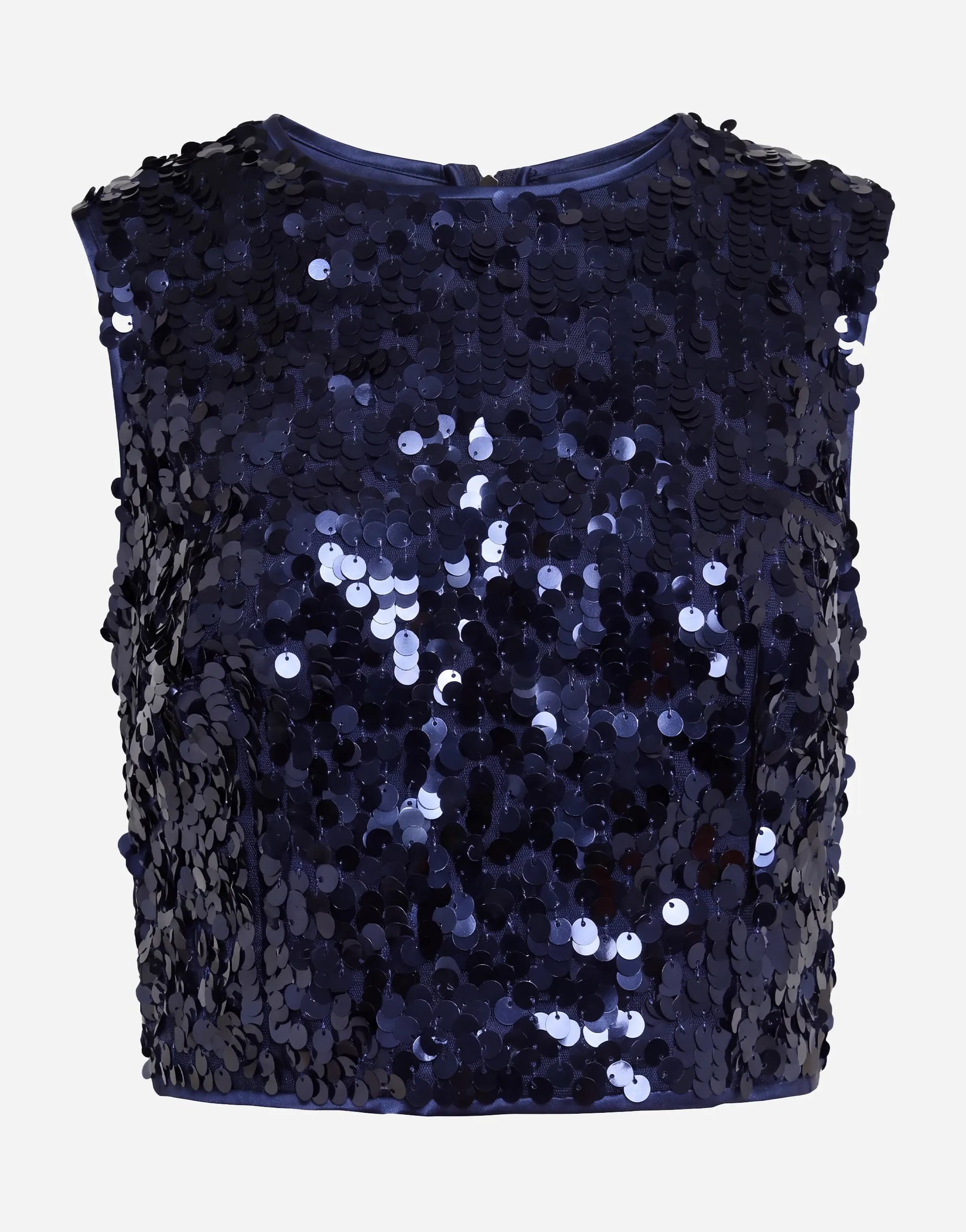 Dolce & Gabbana Dolce & Gabbana Sequin Sleeveless Crop Top