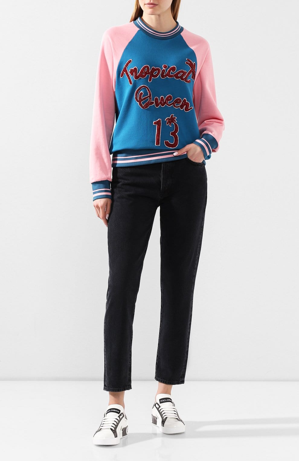 Dolce & Gabbana Sequined Cotton Sweatshirt