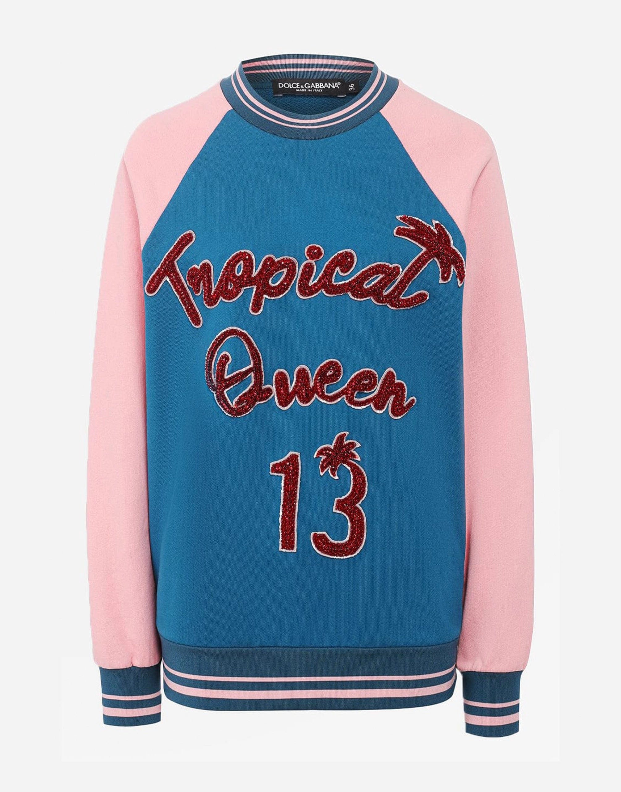 Dolce & Gabbana Sequined Cotton Sweatshirt