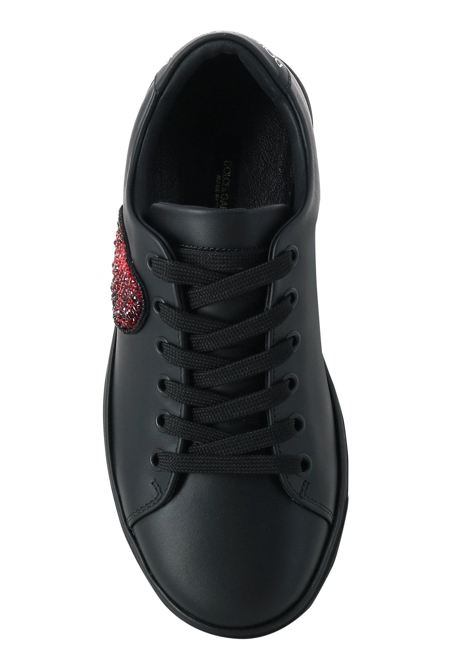 Dolce & Gabbana Sequined-Heart Low-Top Sneakers