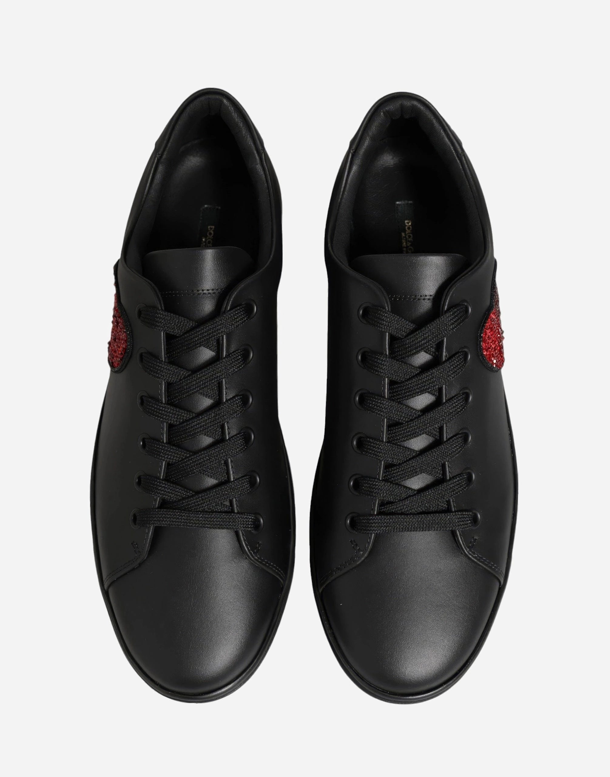 Dolce & Gabbana Sequined Heart-Patch Sneakers