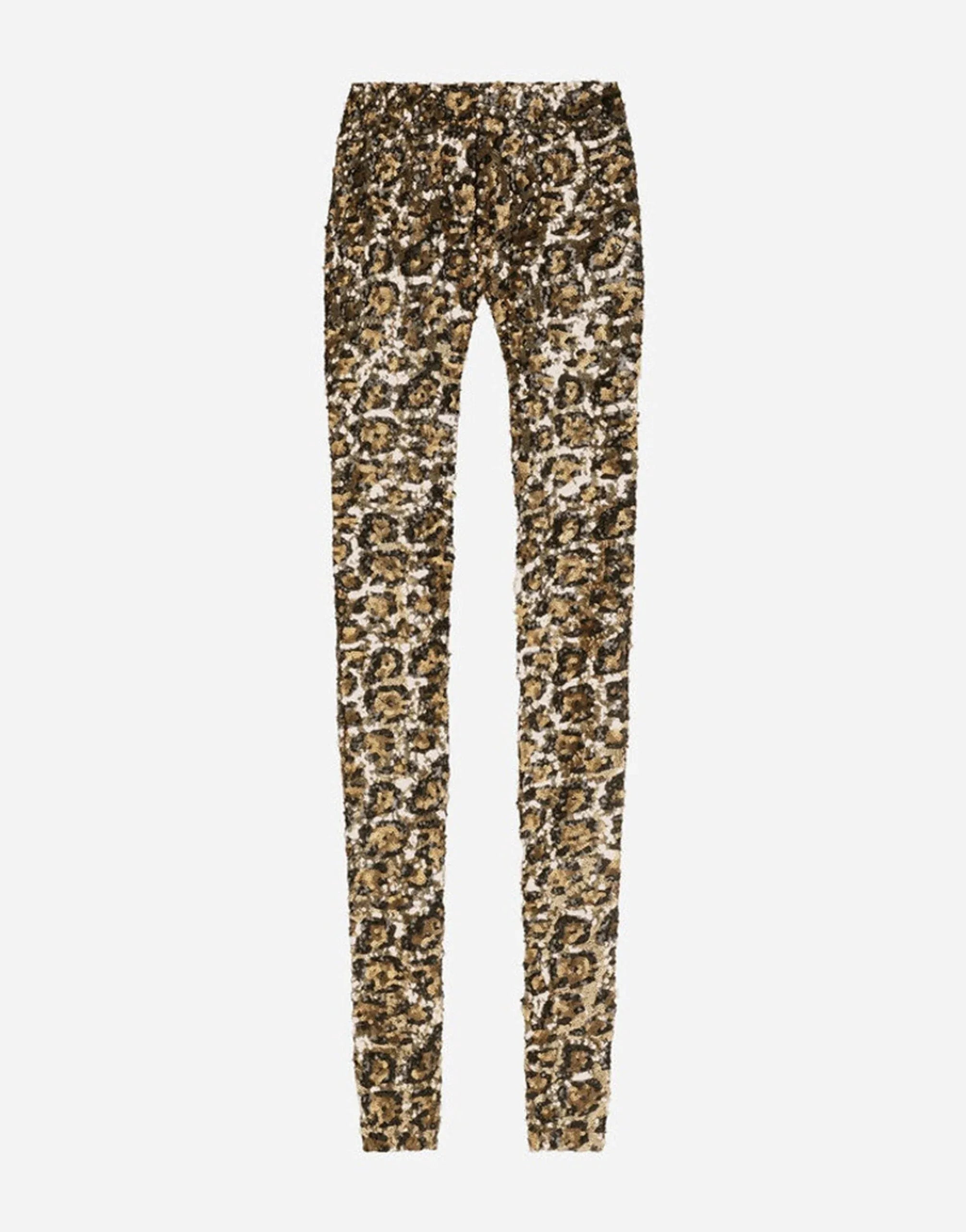 Dolce & Gabbana Sequined Leopard-Design Trousers