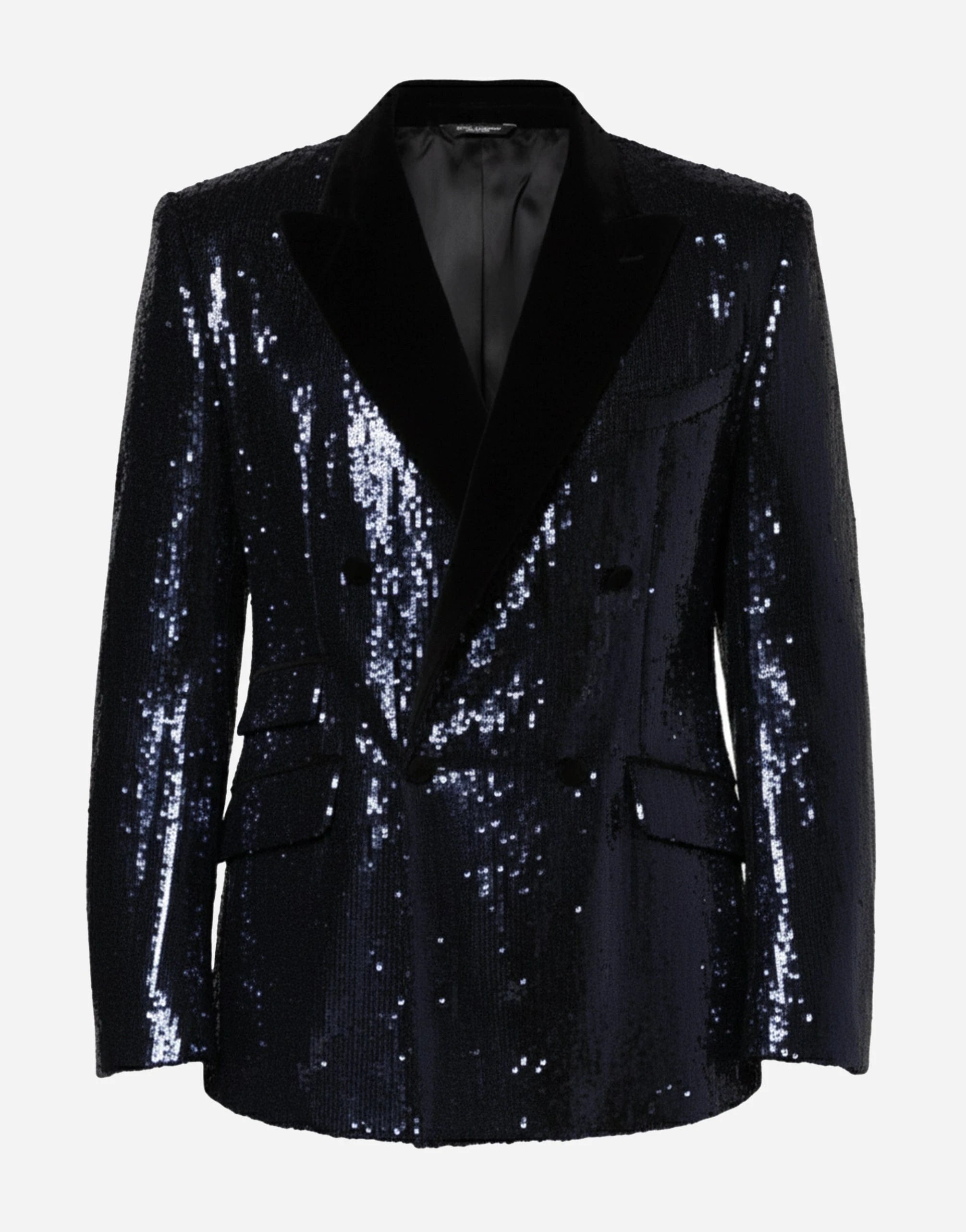 Dolce & Gabbana Sequined SICILIA Double-Breasted Blazer