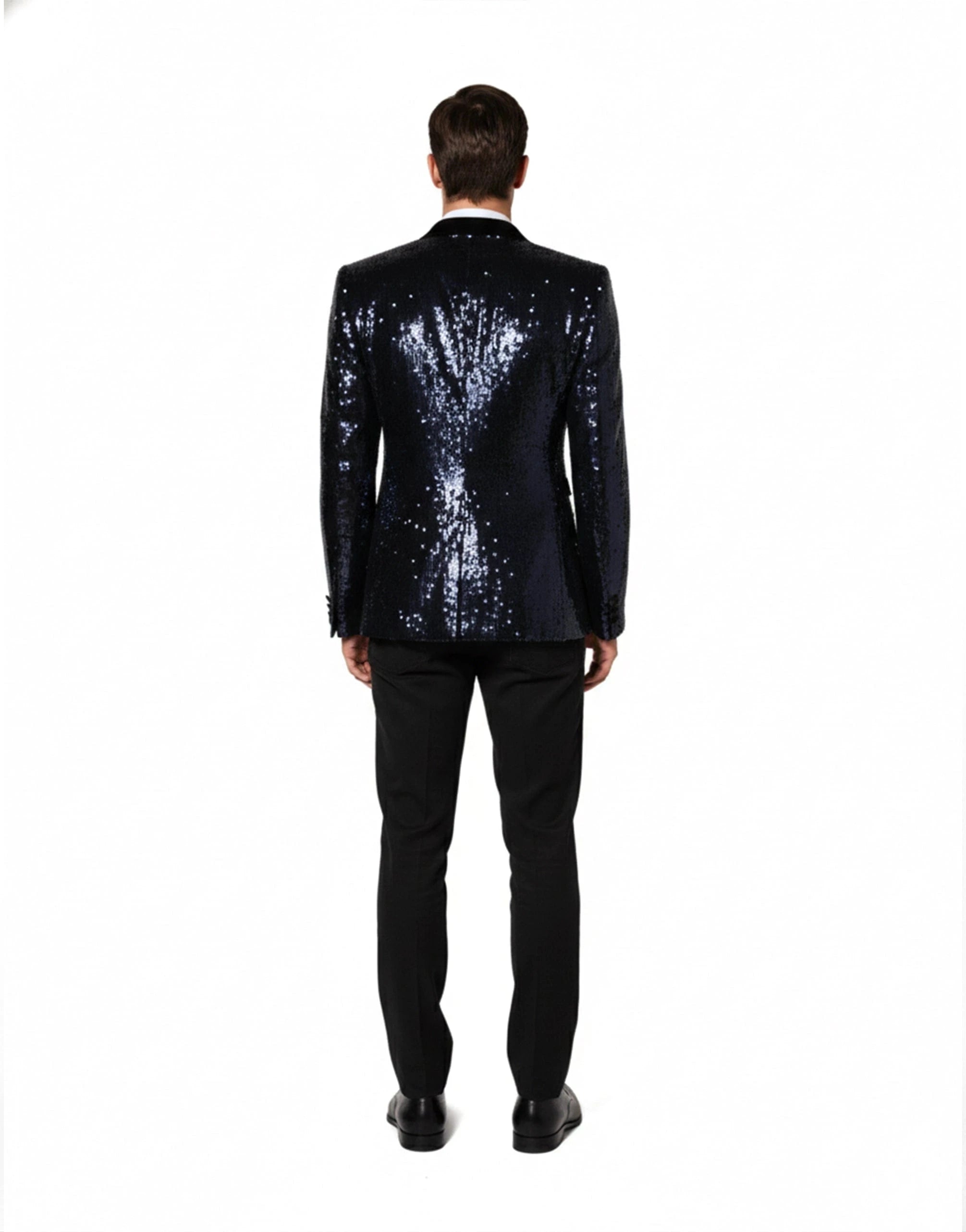 Dolce & Gabbana Sequined SICILIA Double-Breasted Blazer