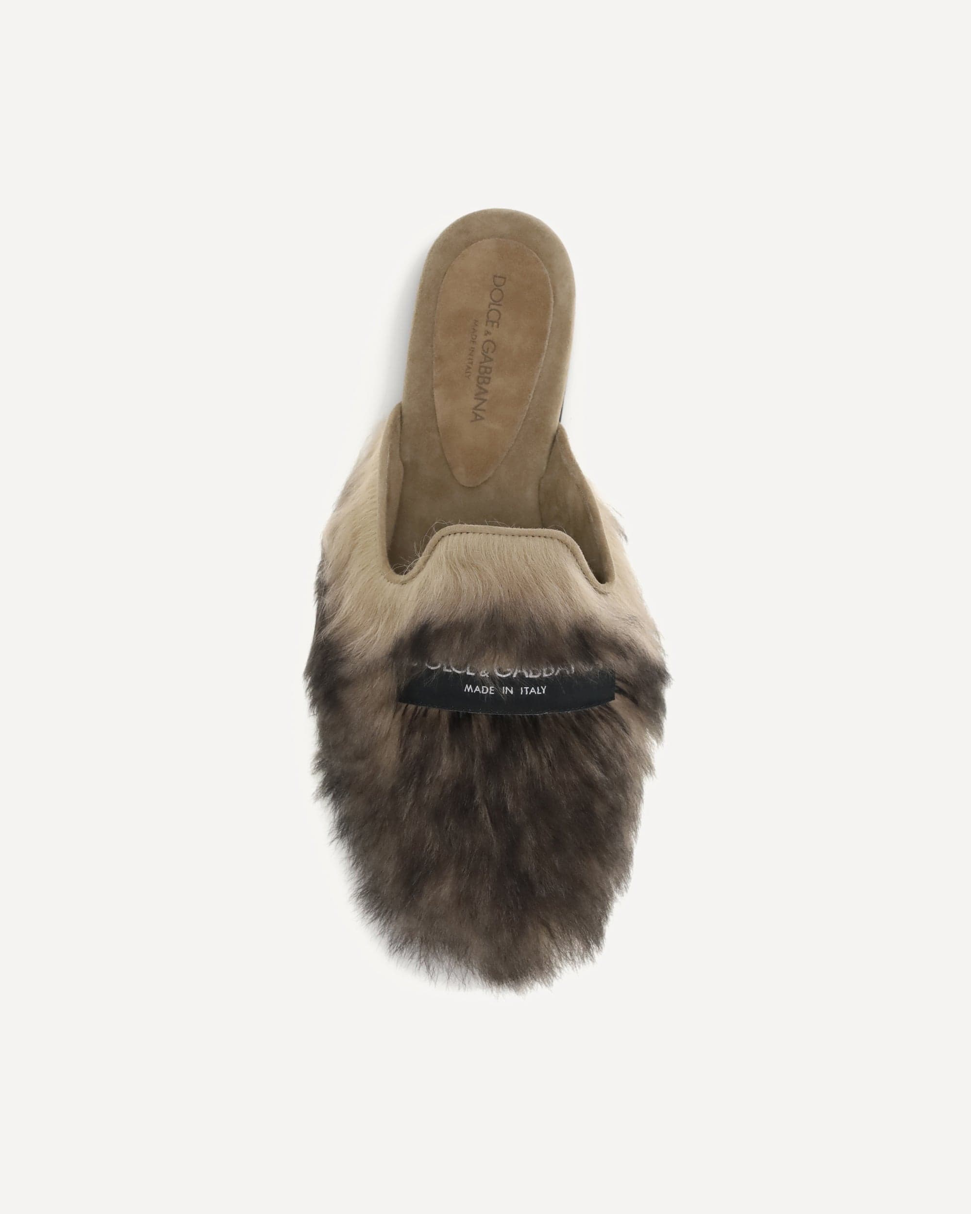 Dolce & Gabbana Sheepskin Mules Sandals