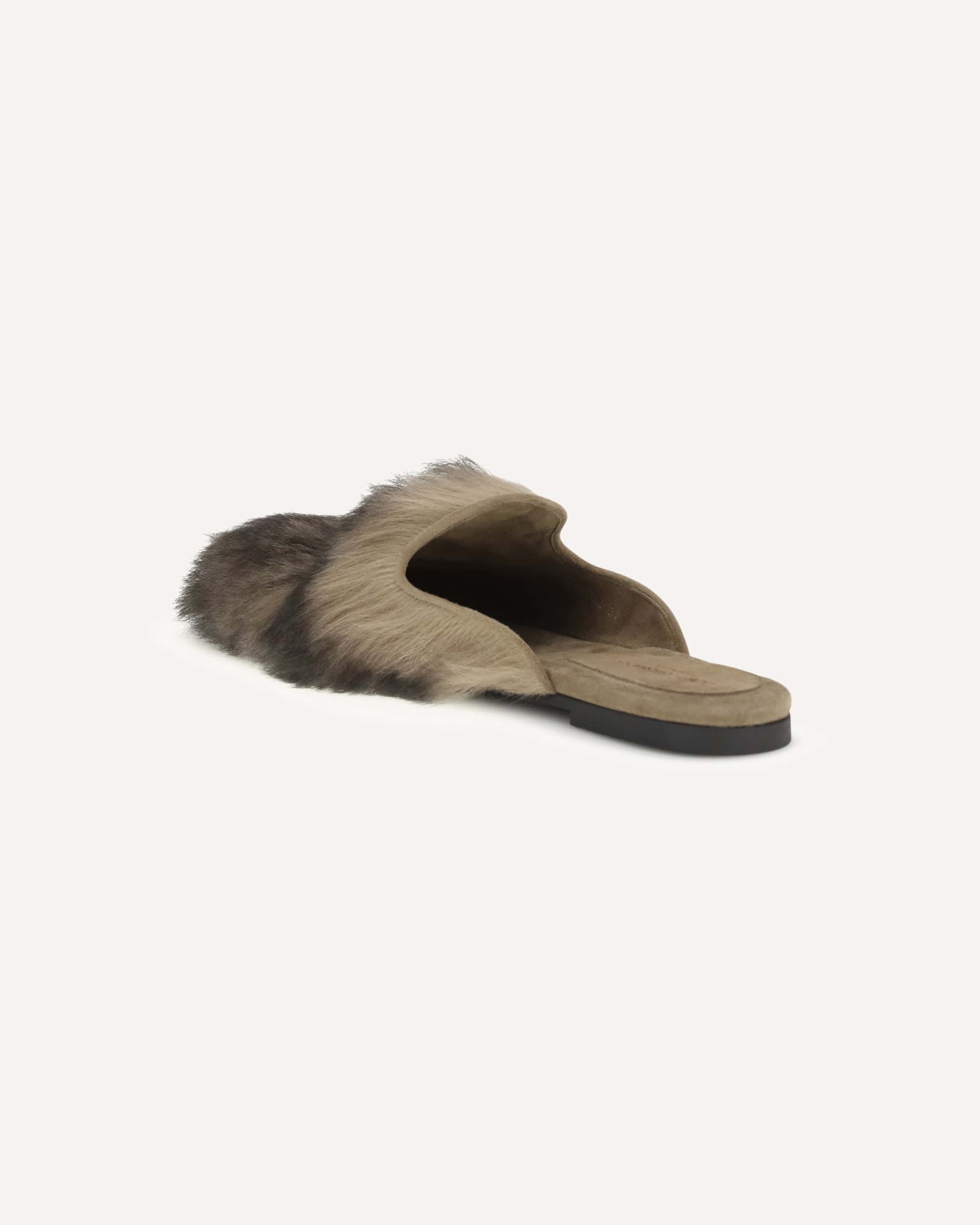Dolce & Gabbana Sheepskin Mules Sandals