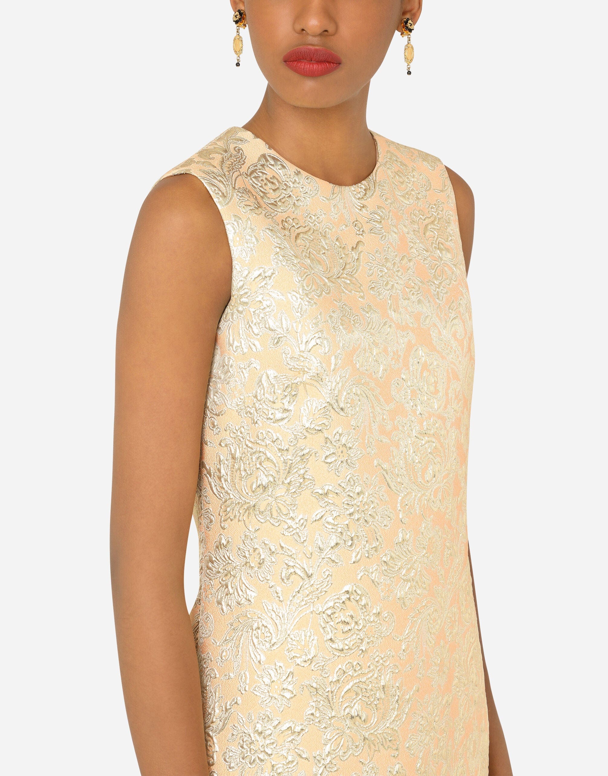 Dolce & Gabbana Lamé Jacquard Mini Dress