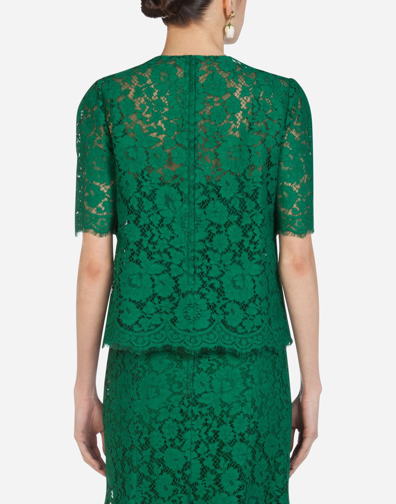 Dolce & Gabbana Dolce & Gabbana Short-Sleeved Lace Top