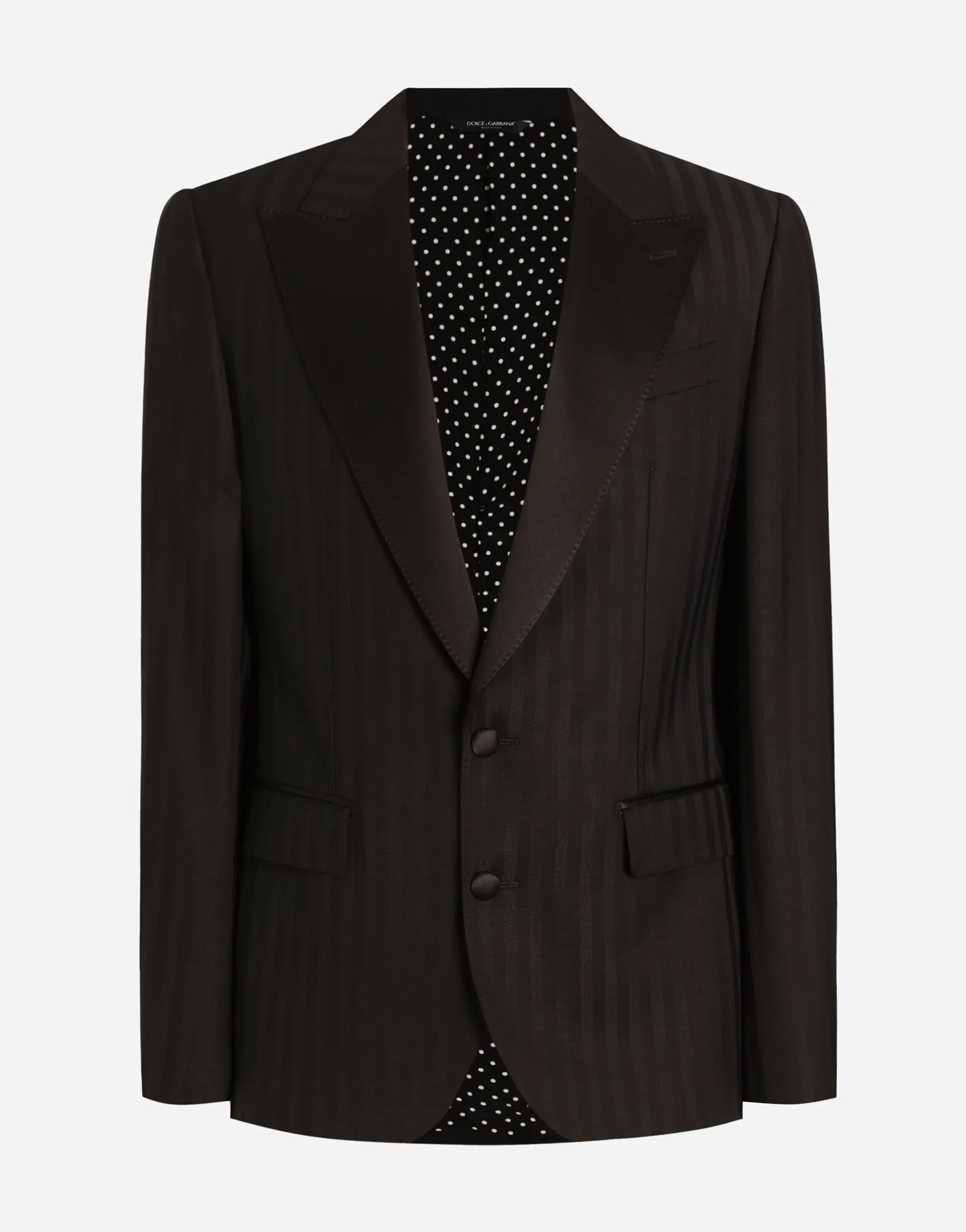 Dolce & Gabbana Sicilia Jacquard Single-Breasted Wool Blazer