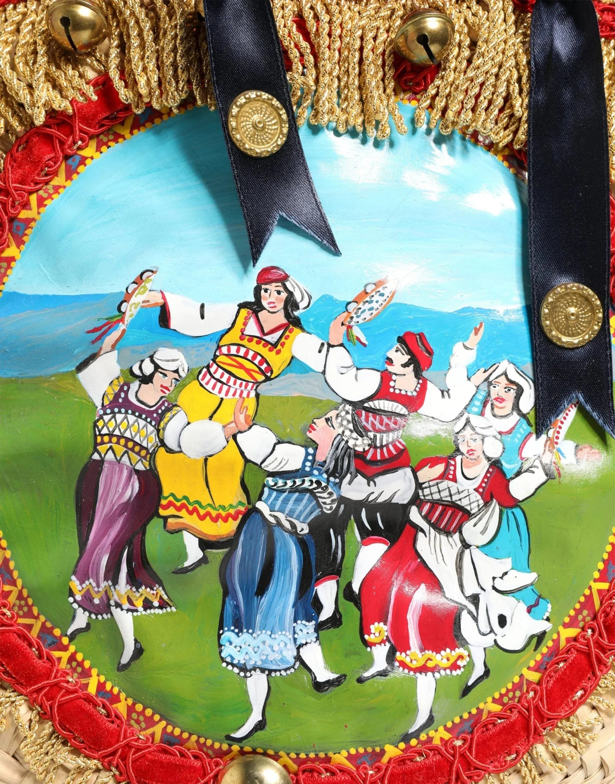 Dolce & Gabbana Sicilian Carretto Medallion Straw Basket Bag