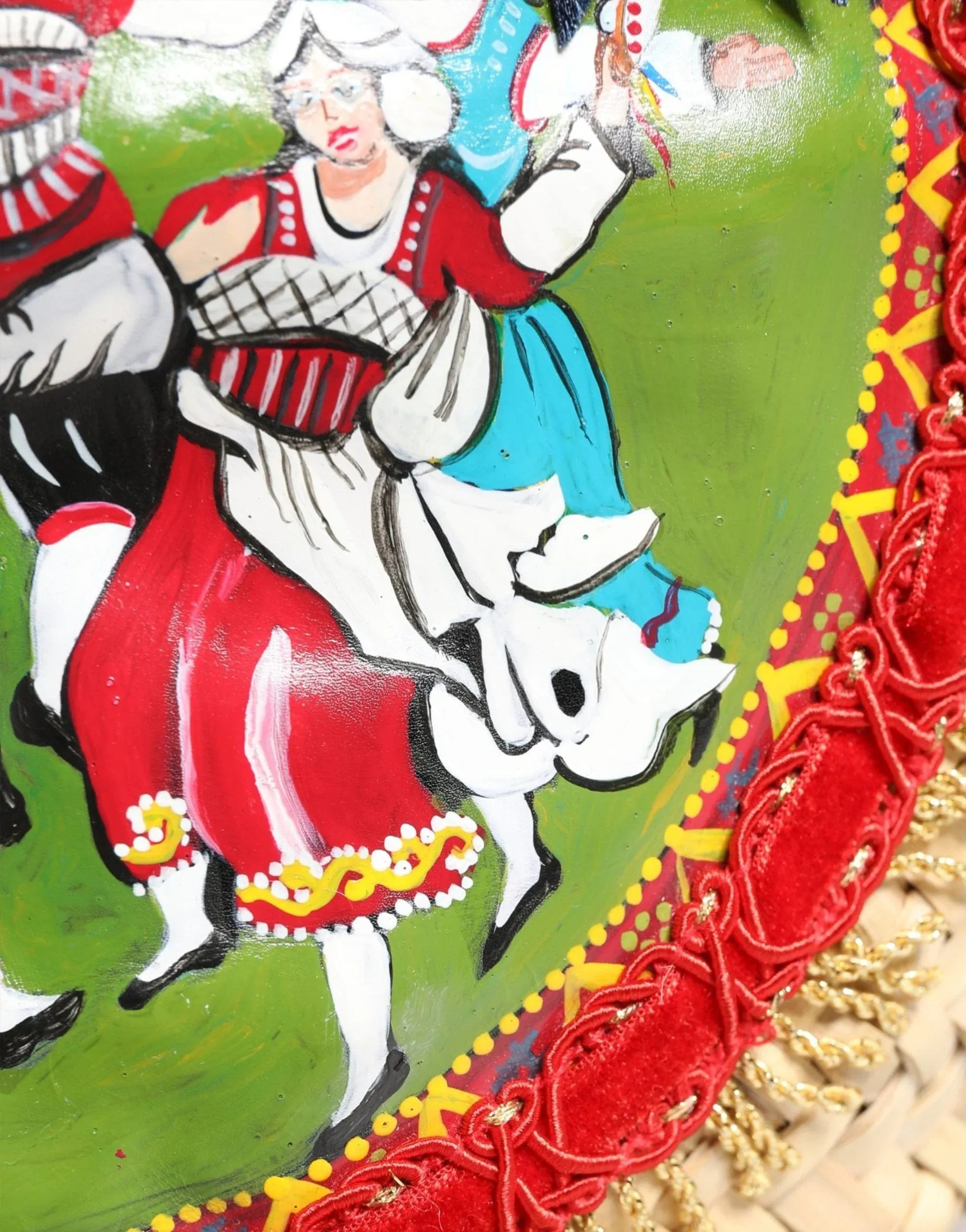 Dolce & Gabbana Sicilian Carretto Medallion Straw Basket Bag