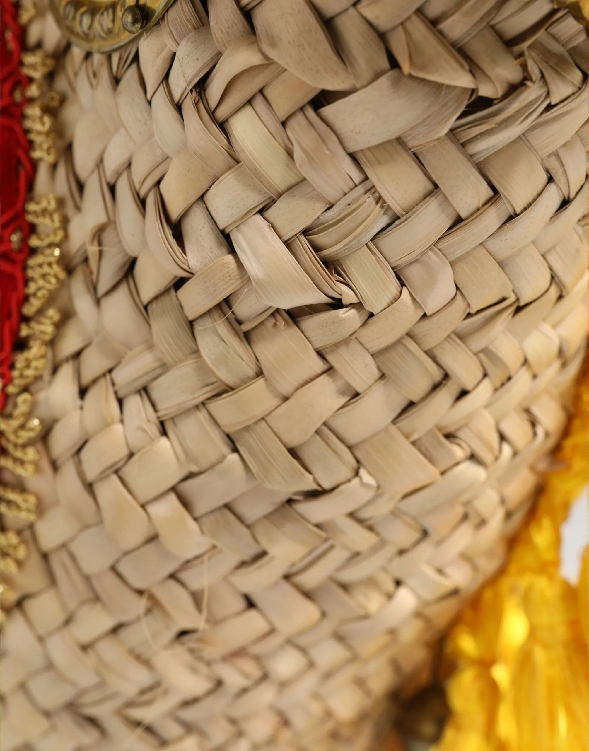 Dolce & Gabbana Sicilian Carretto Medallion Straw Basket Bag