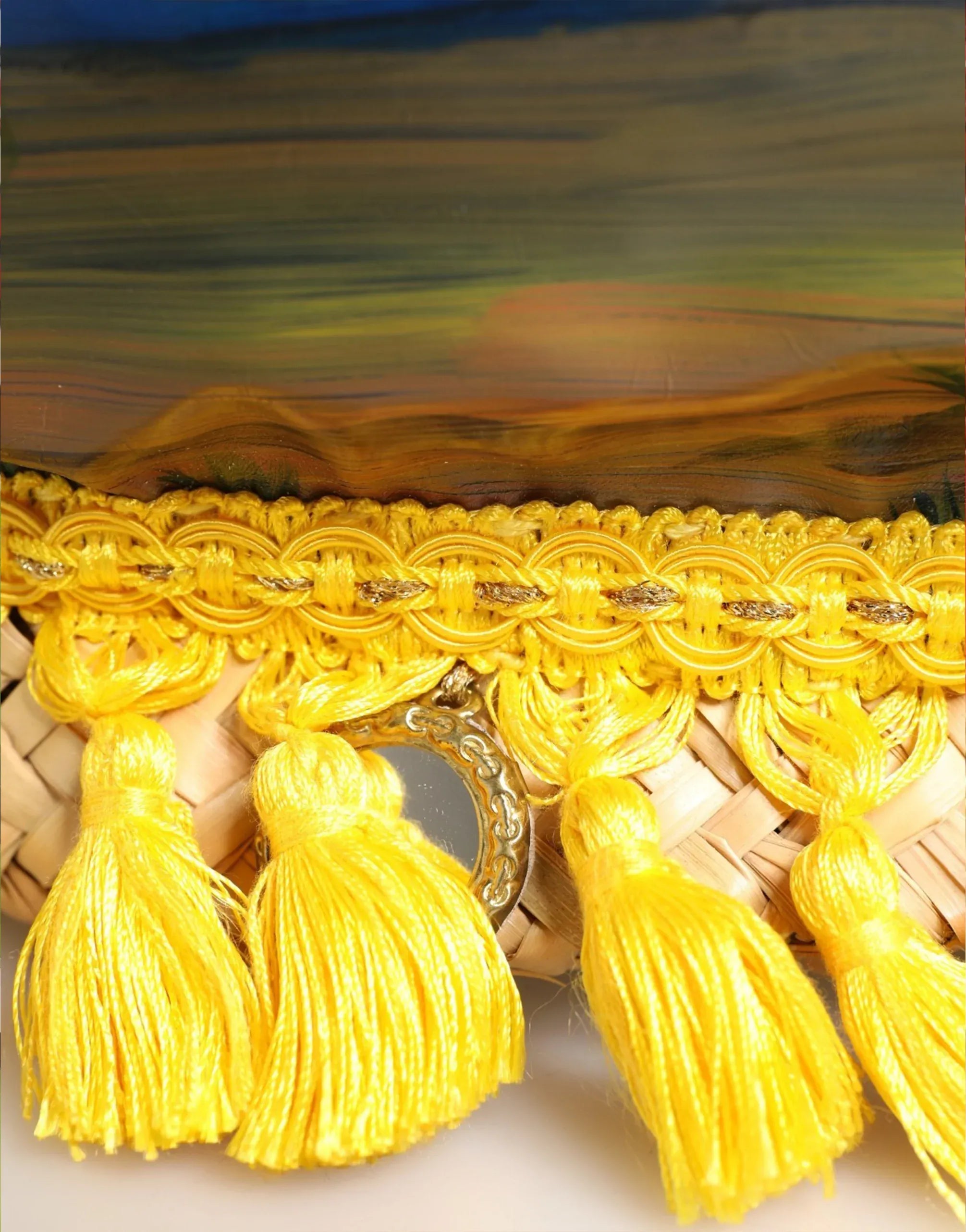 Dolce & Gabbana Sicilian Carretto Medallion Straw Basket Bag