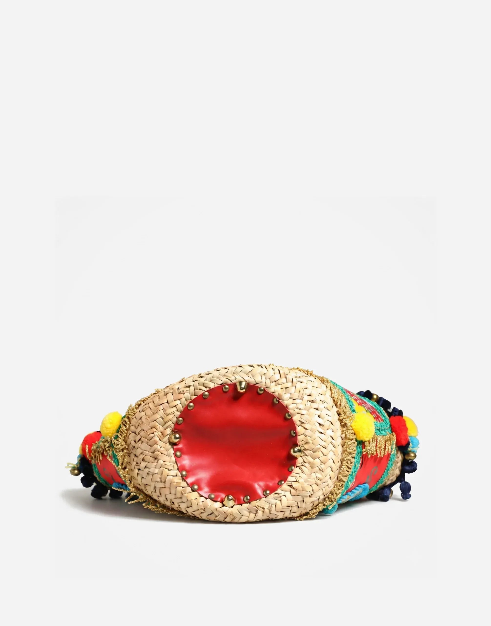 Dolce & Gabbana Sicilian Carretto Painted Straw Basket Bag