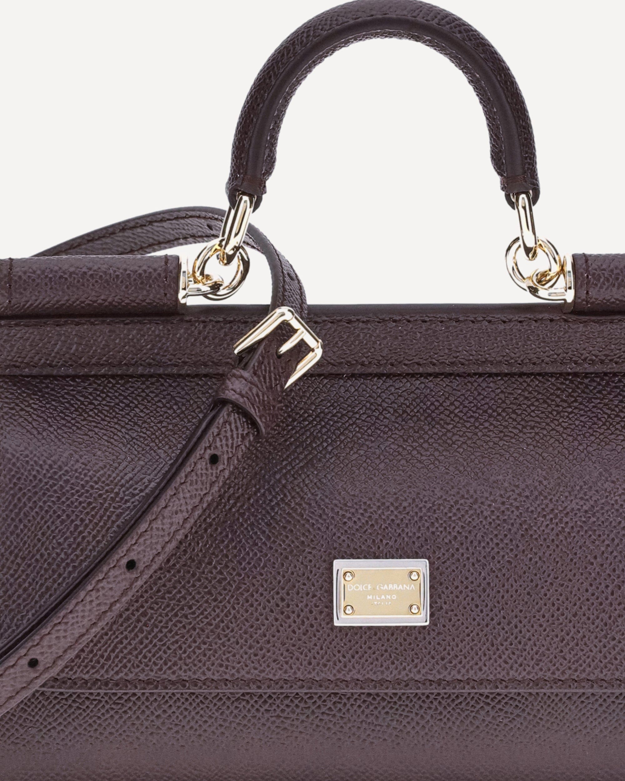 Dolce & Gabbana Dolce & Gabbana Sicily Small Leather Handbag