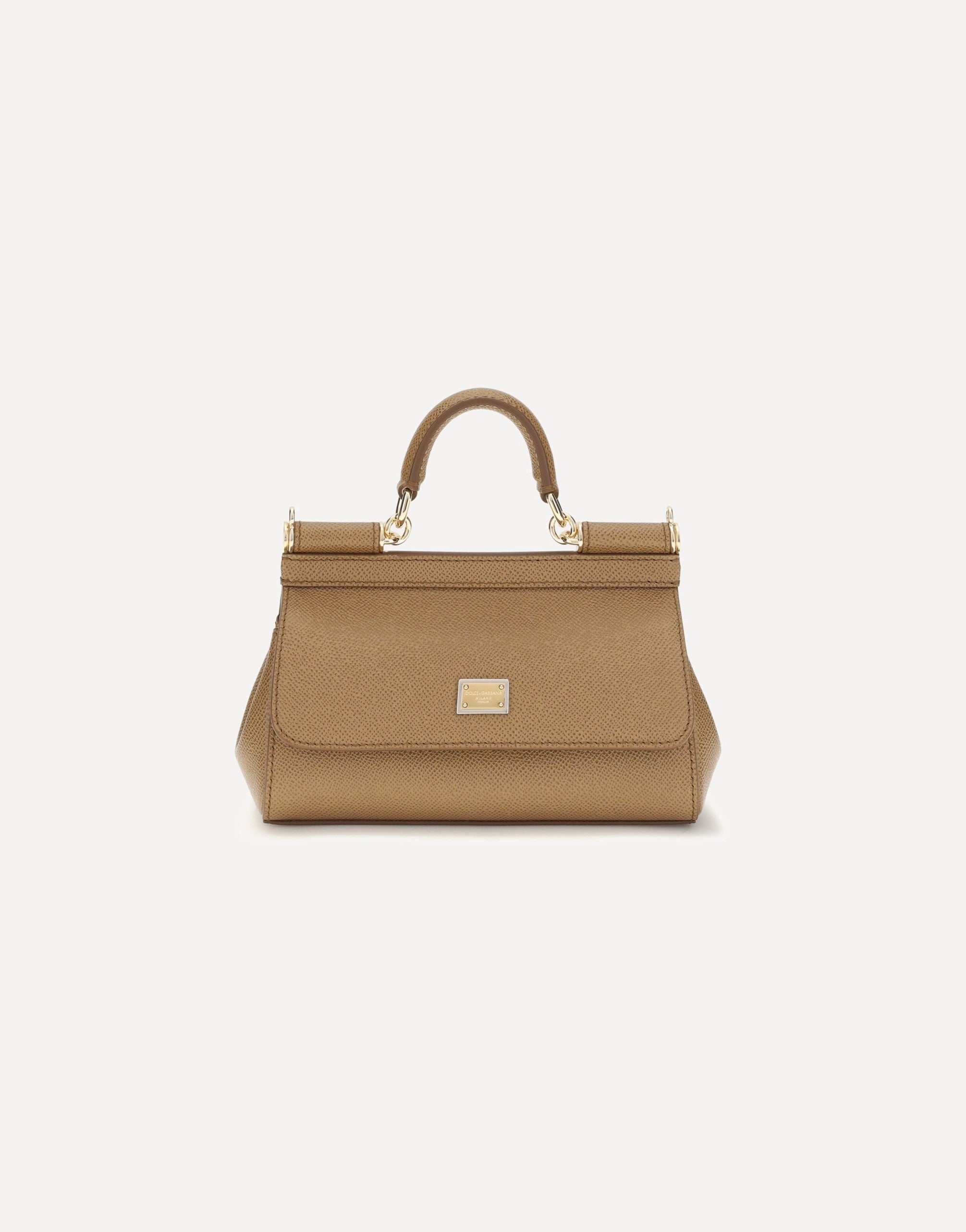 Dolce & Gabbana Sicily Small Leather Handbag Shoulder Bags