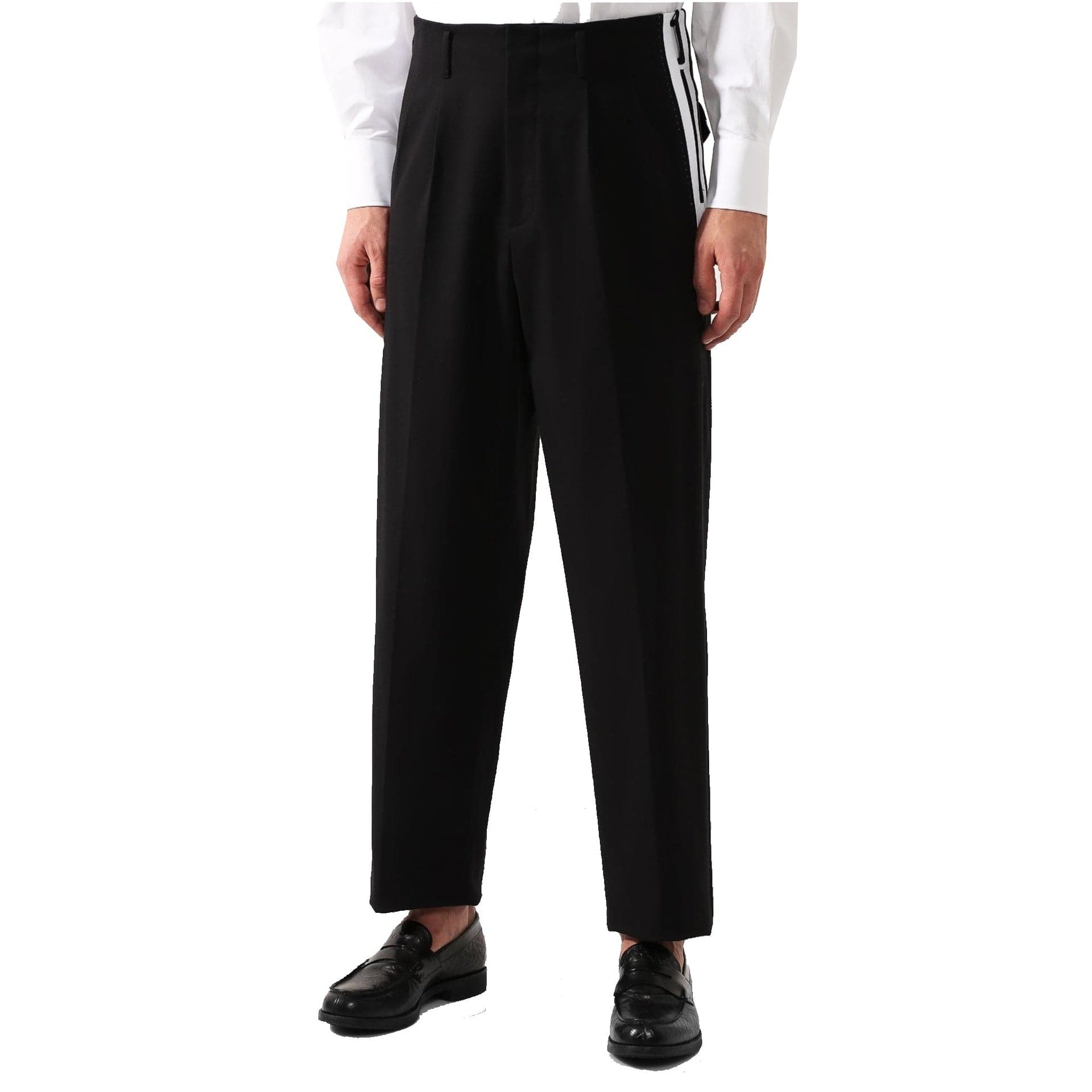 Side Stripe Pleat Trousers - alternate view