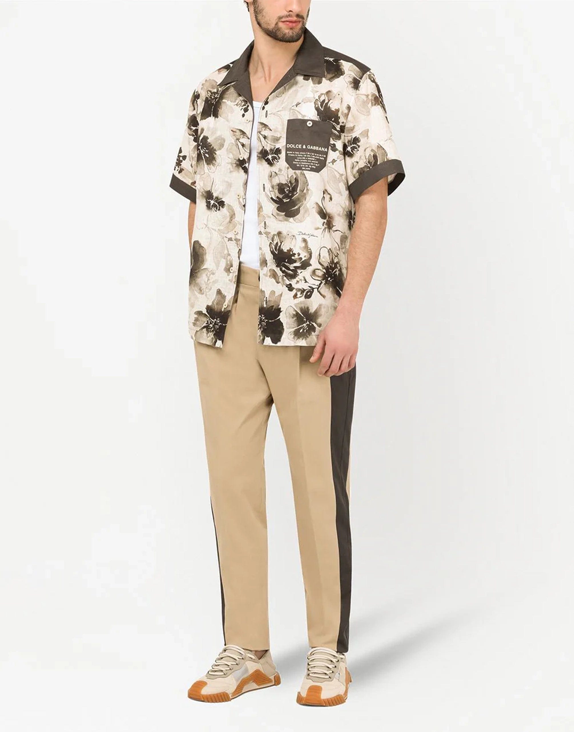 Dolce & Gabbana Side-Stripe Tapered Pants