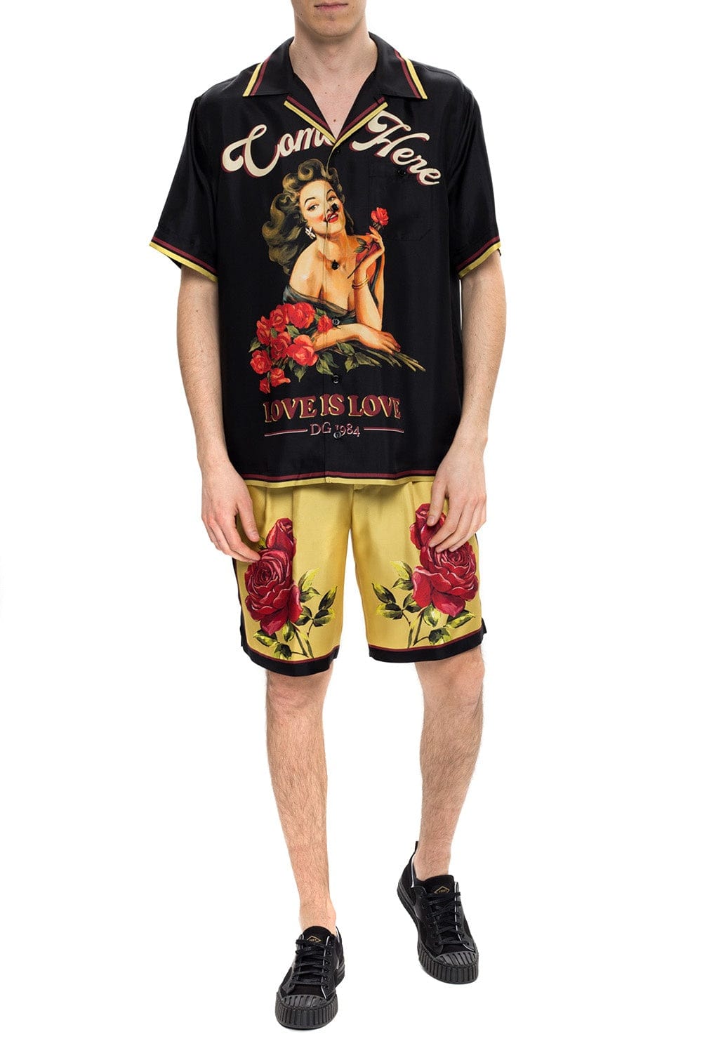 Dolce & Gabbana Silk Bermuda Shorts