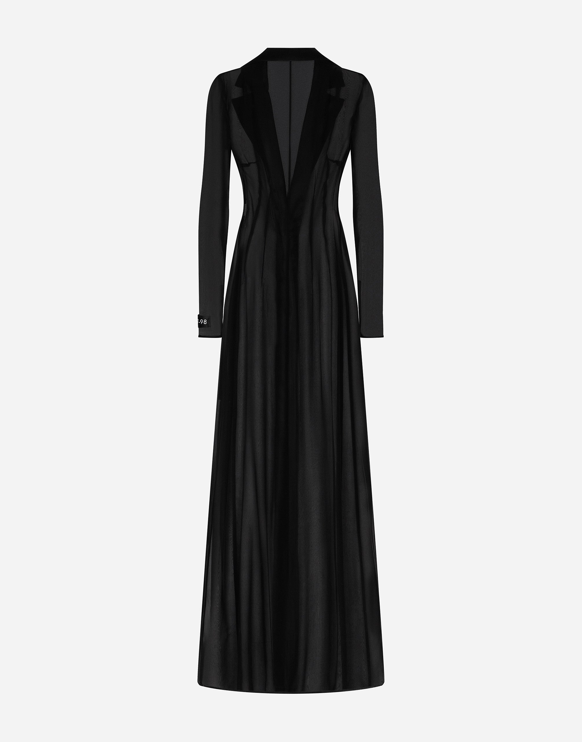 Dolce & Gabbana Silk Chiffon Duster Coat
