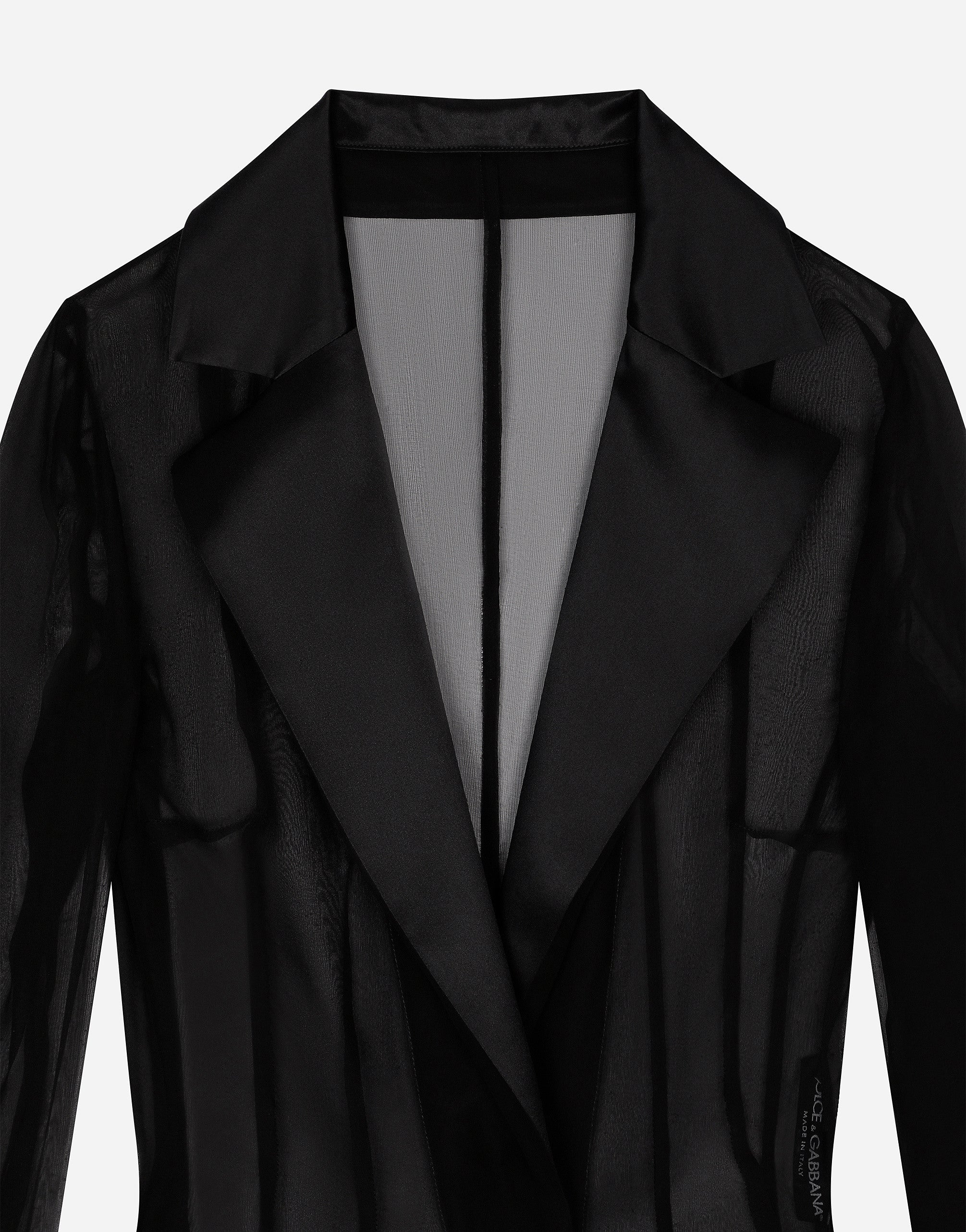 Dolce & Gabbana Silk Chiffon Duster Coat