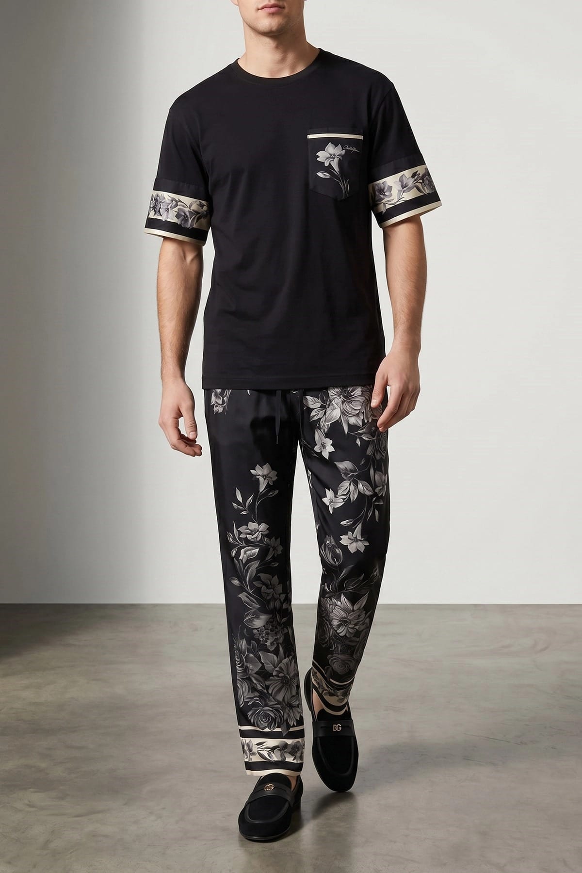 Dolce & Gabbana Silk Detail T-Shirt - alternate view