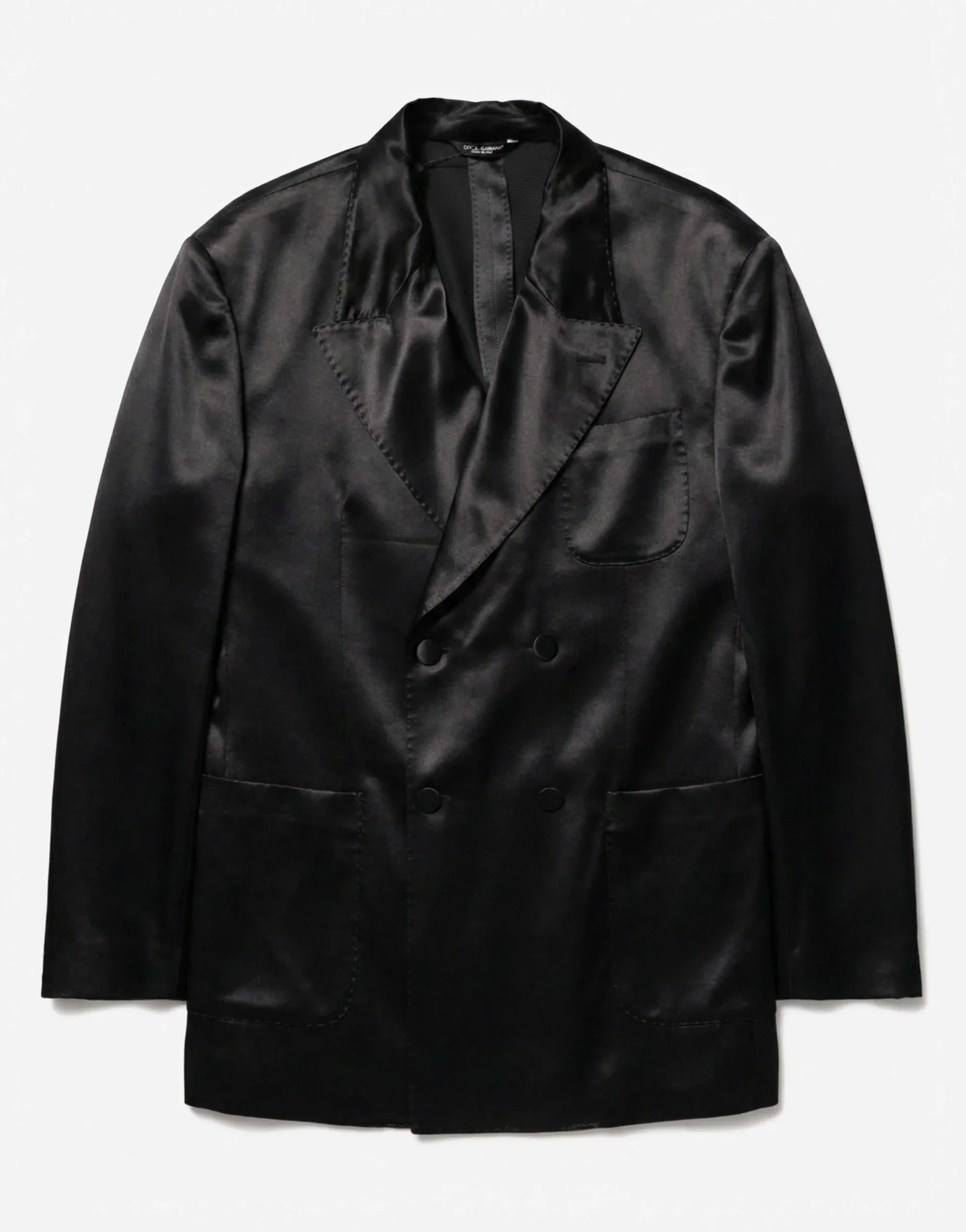 Dolce & Gabbana Silk Double-Breasted Blazer