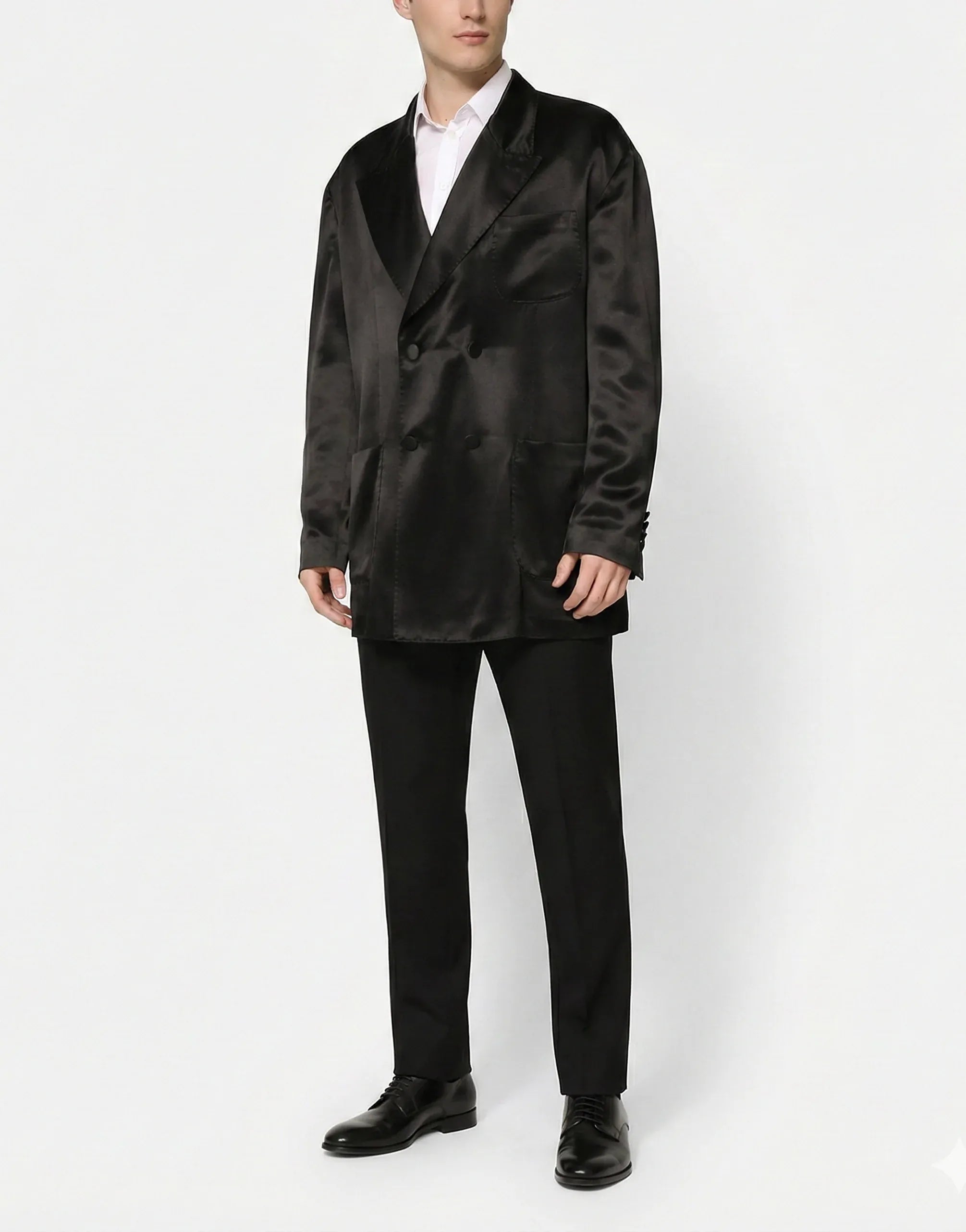 Dolce & Gabbana Silk Double-Breasted Blazer