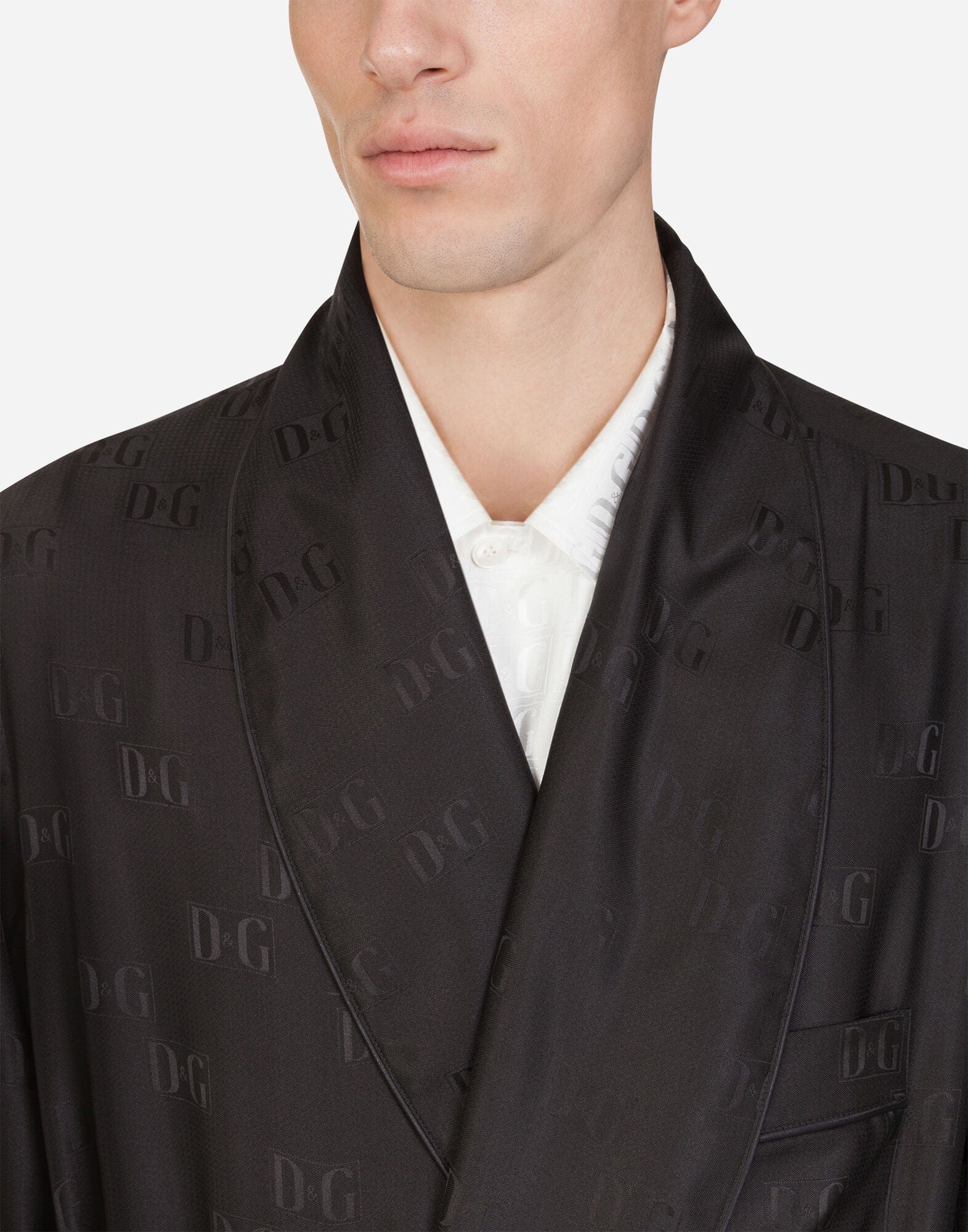 Dolce & Gabbana Silk Jacquard Robe
