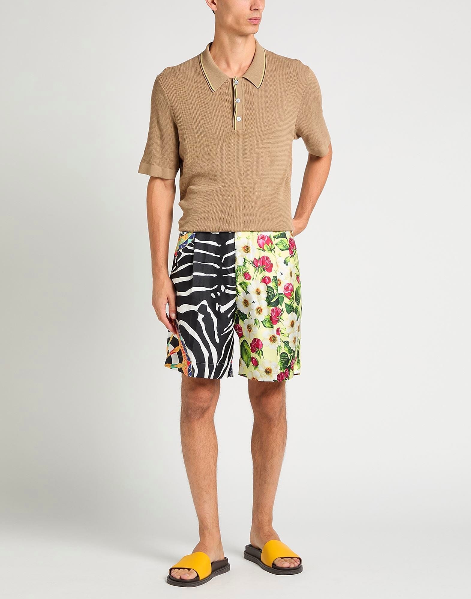 Dolce & Gabbana Silk Patchwork Shorts