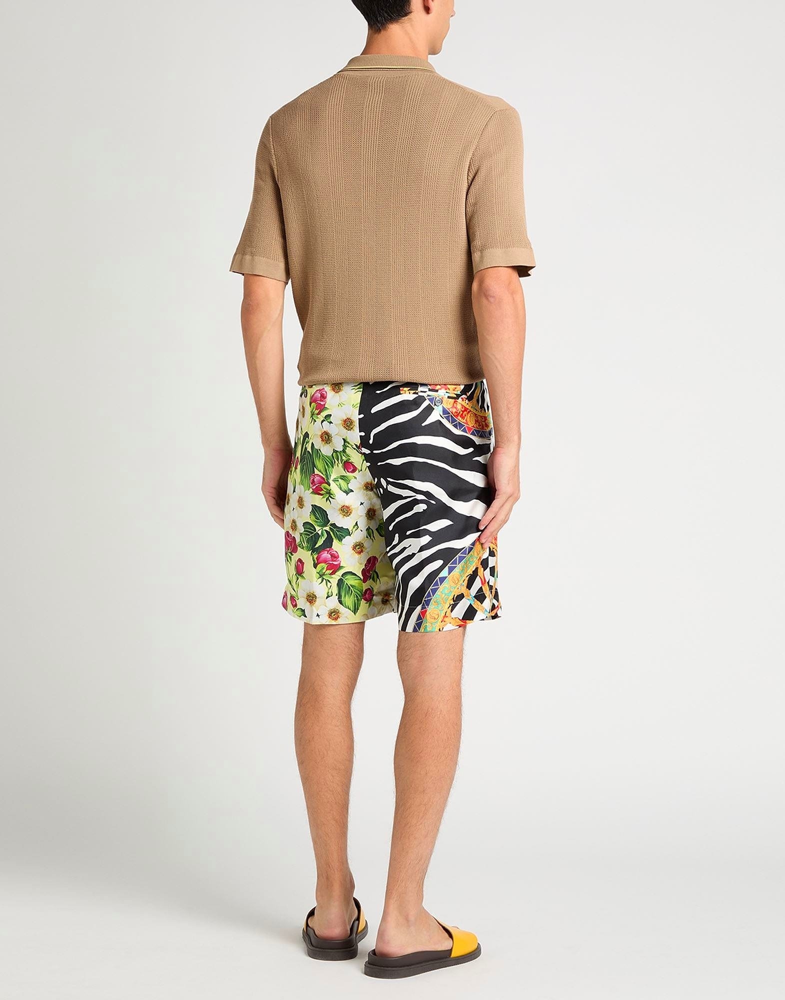 Dolce & Gabbana Silk Patchwork Shorts