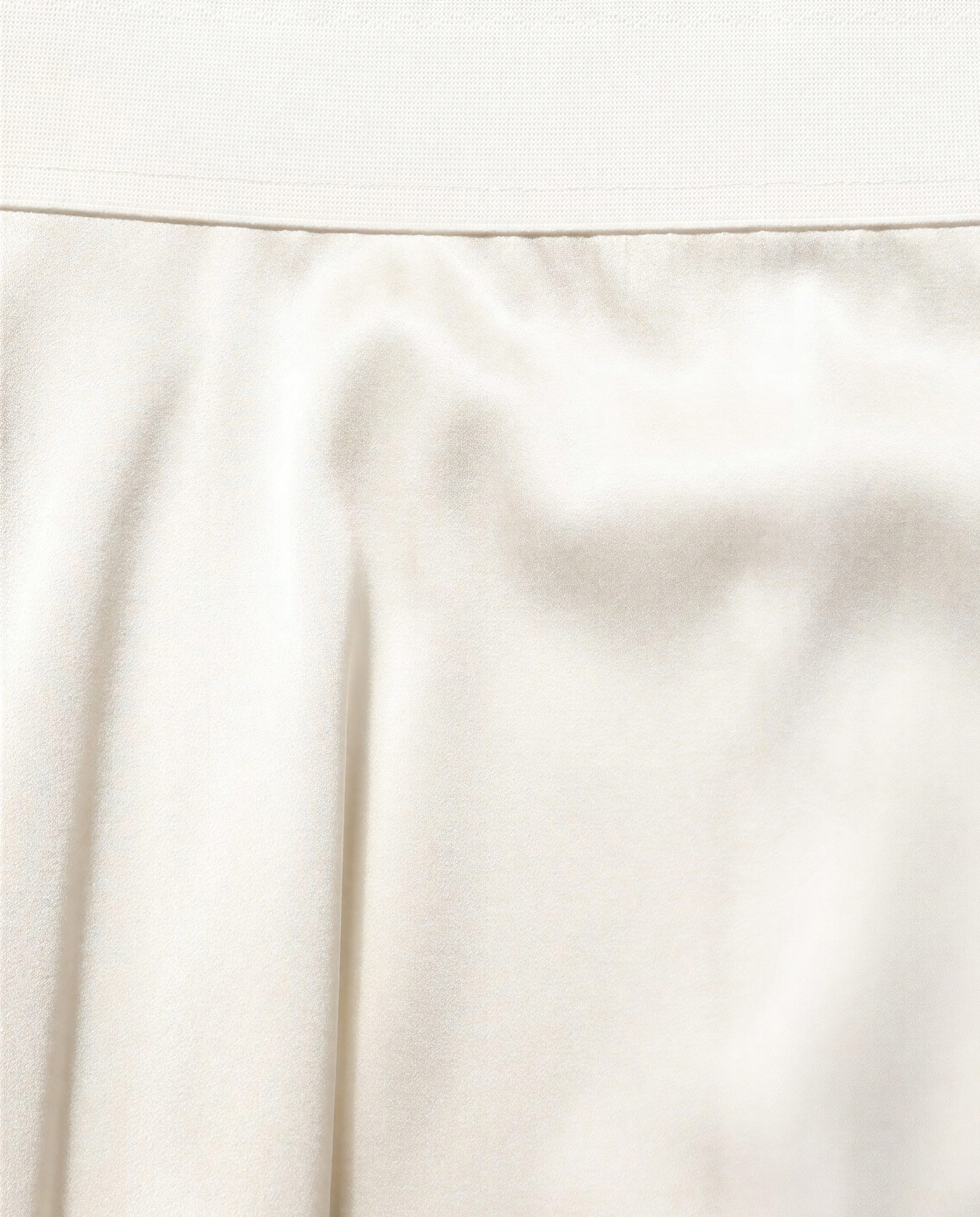 Dolce & Gabbana Dolce & Gabbana Silk Satin Midi Skirt with Lace Hem