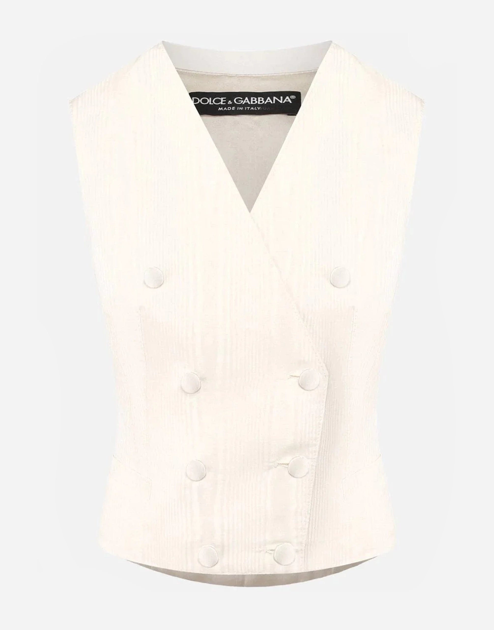 Dolce & Gabbana Silk Single-Breasted Waistcoat