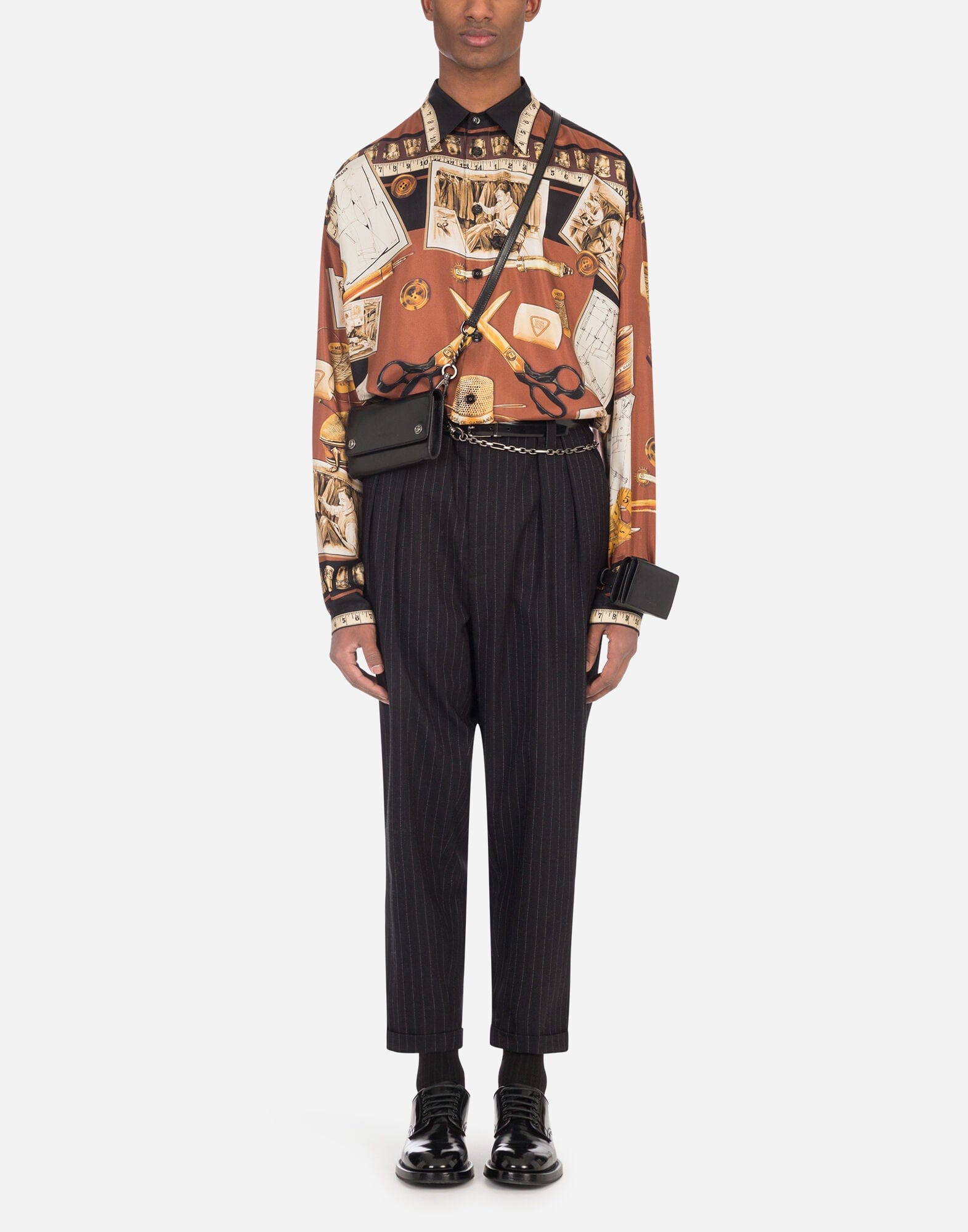 Dolce & Gabbana Silk Twill Hawaiian Shirt