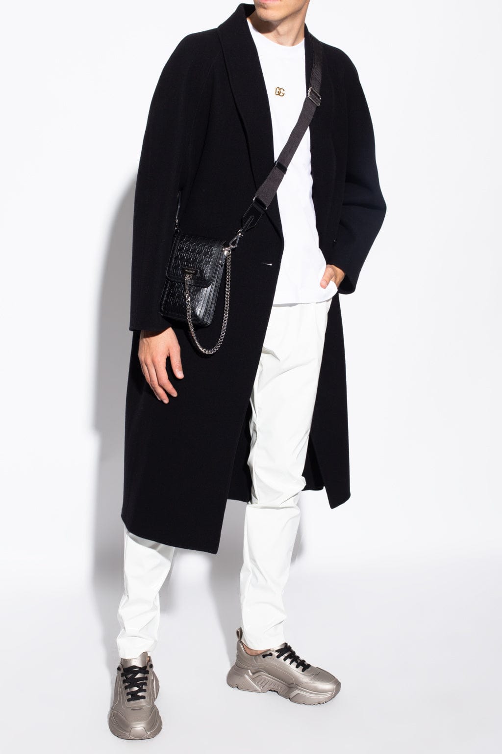 Dolce & Gabbana Silver Daymaster Low-Top Sneakers