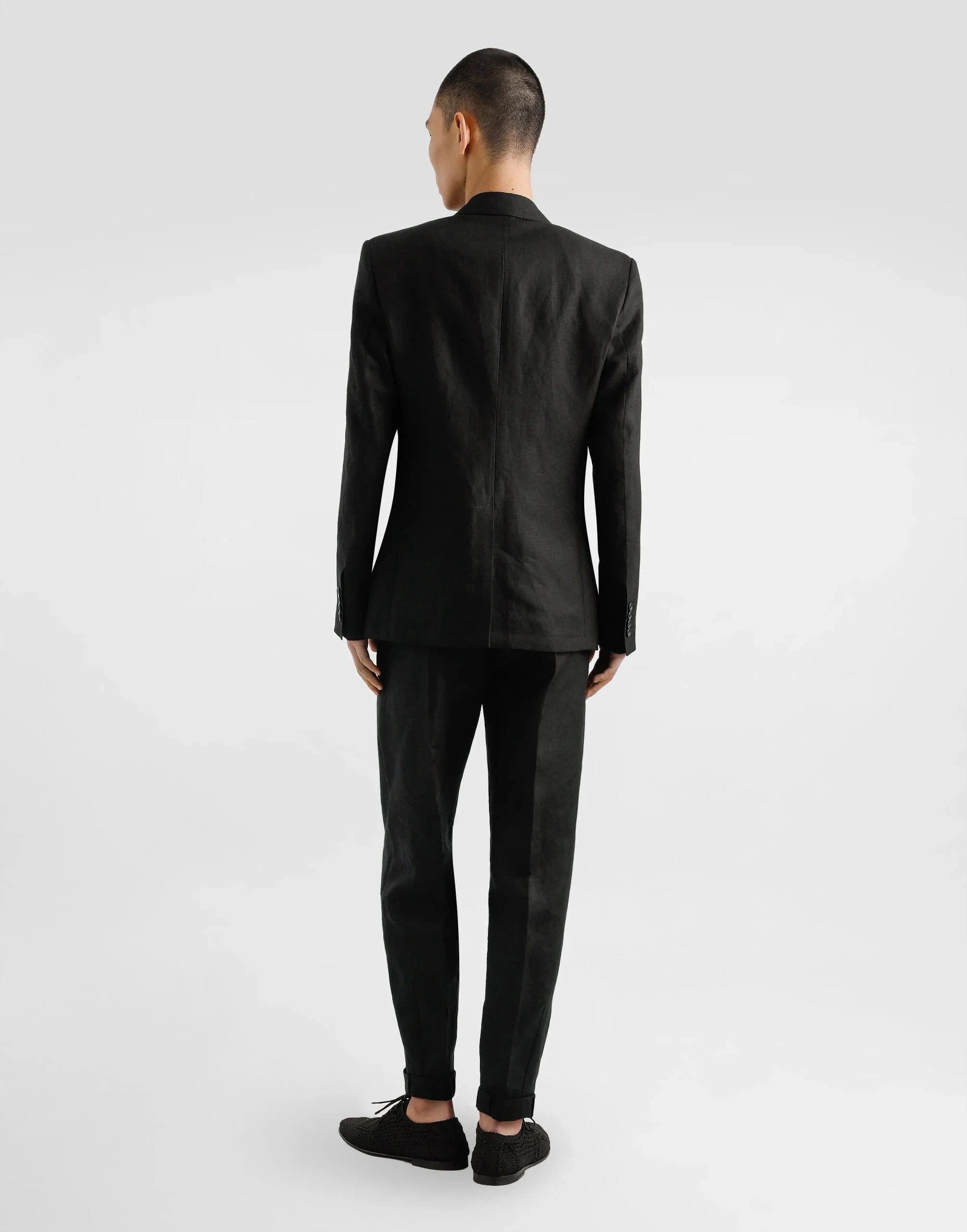 Dolce & Gabbana Single-Breasted Linen Blazer