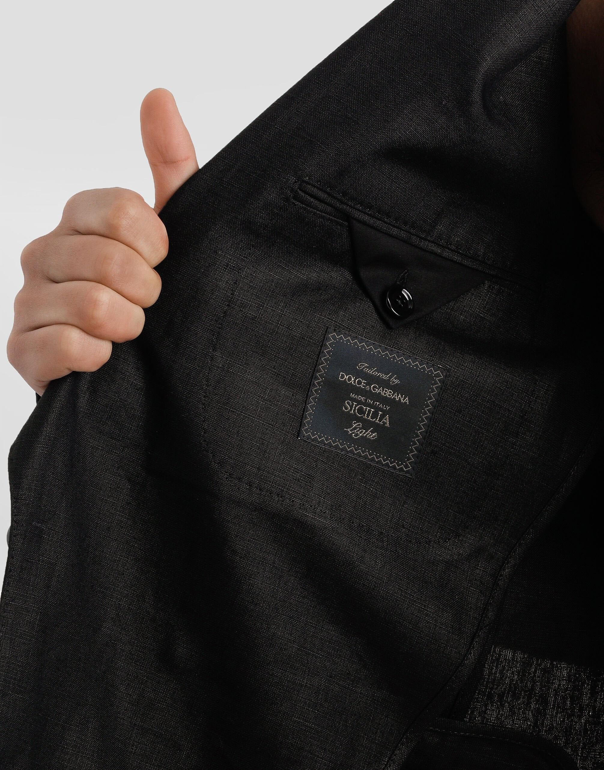 Dolce & Gabbana Single-Breasted Linen Blazer